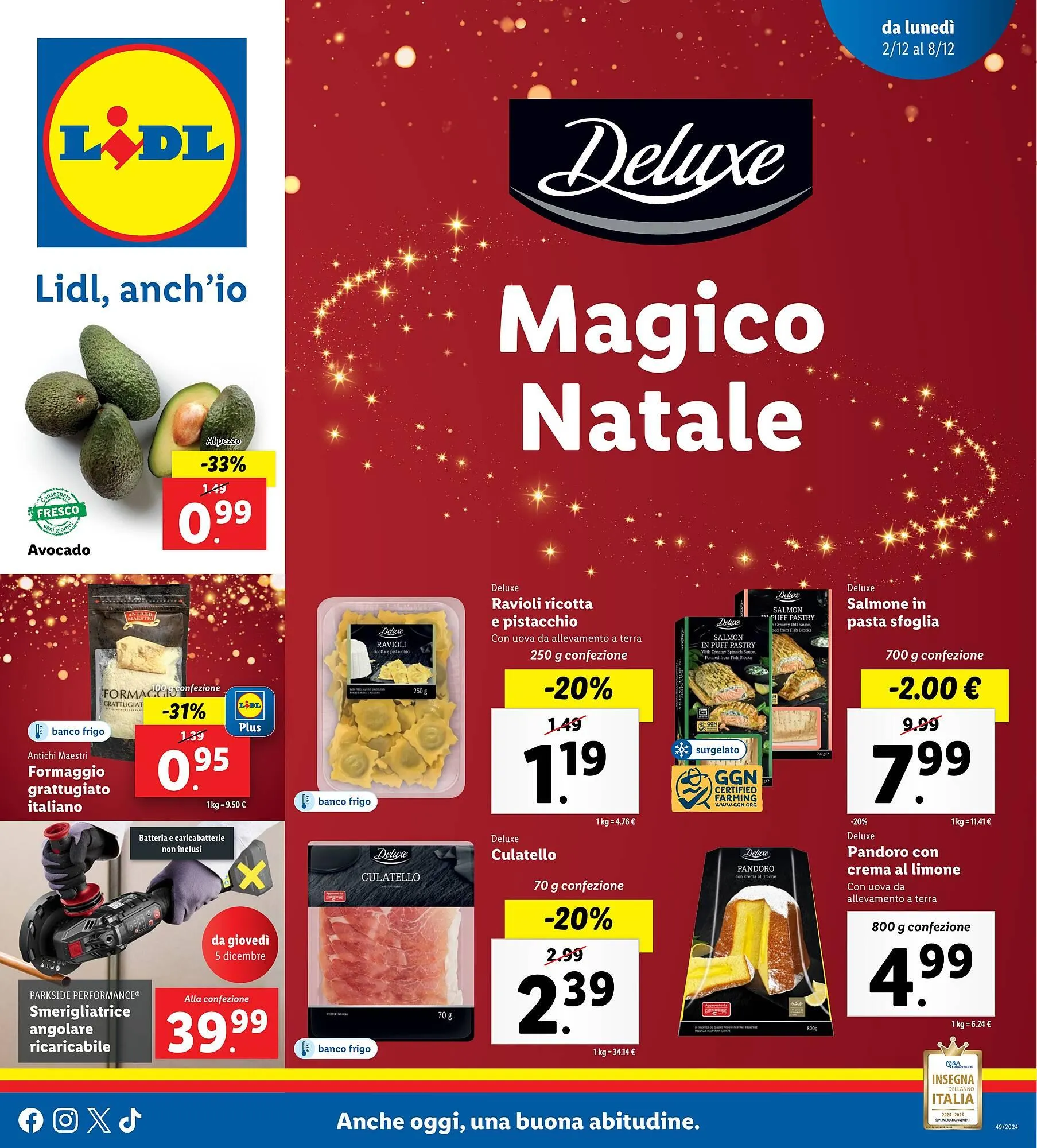 Volantino Lidl da 2 dicembre a 8 dicembre di 2024 - Pagina del volantino 1