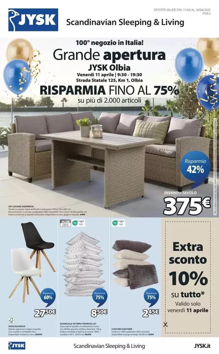 Grande apertura Olbia da 11 aprile a 16 aprile di 2025 - Pagina del volantino 1