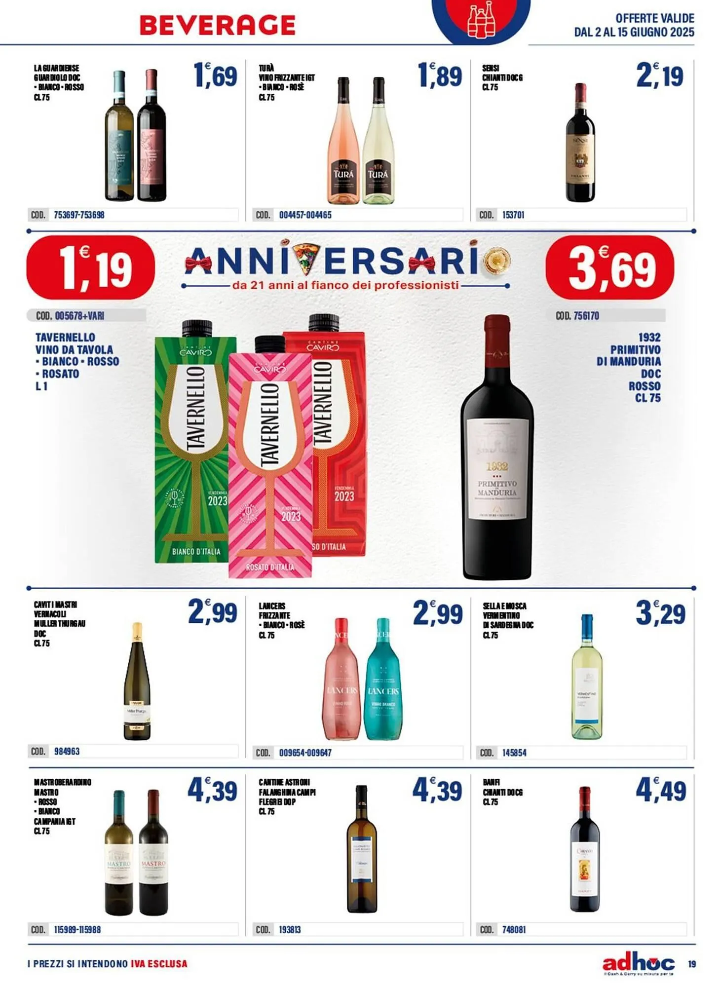Volantino Adhoc da 2 giugno a 15 giugno di 2025 - Pagina del volantino 19