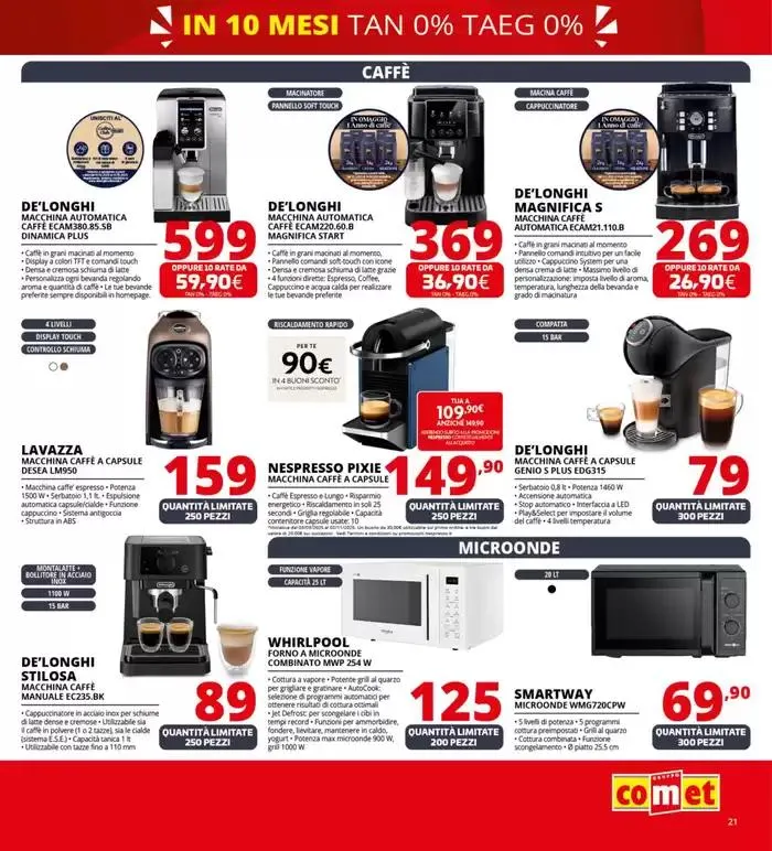 Zero scusa, tasso zero da Comet! da 3 aprile a 16 aprile di 2025 - Pagina del volantino 21