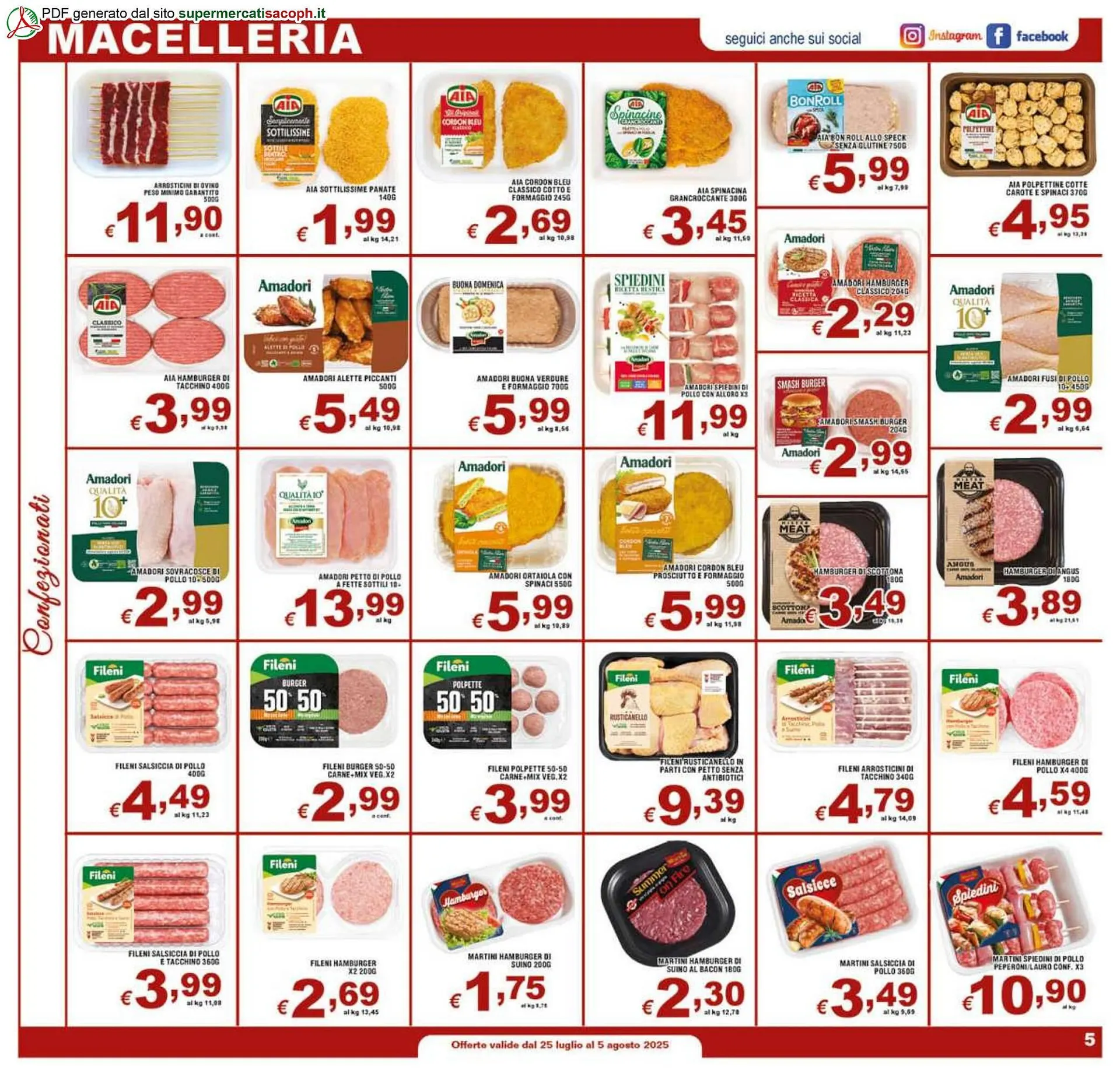 Volantino Sacoph da 25 luglio a 5 agosto di 2025 - Pagina del volantino 5