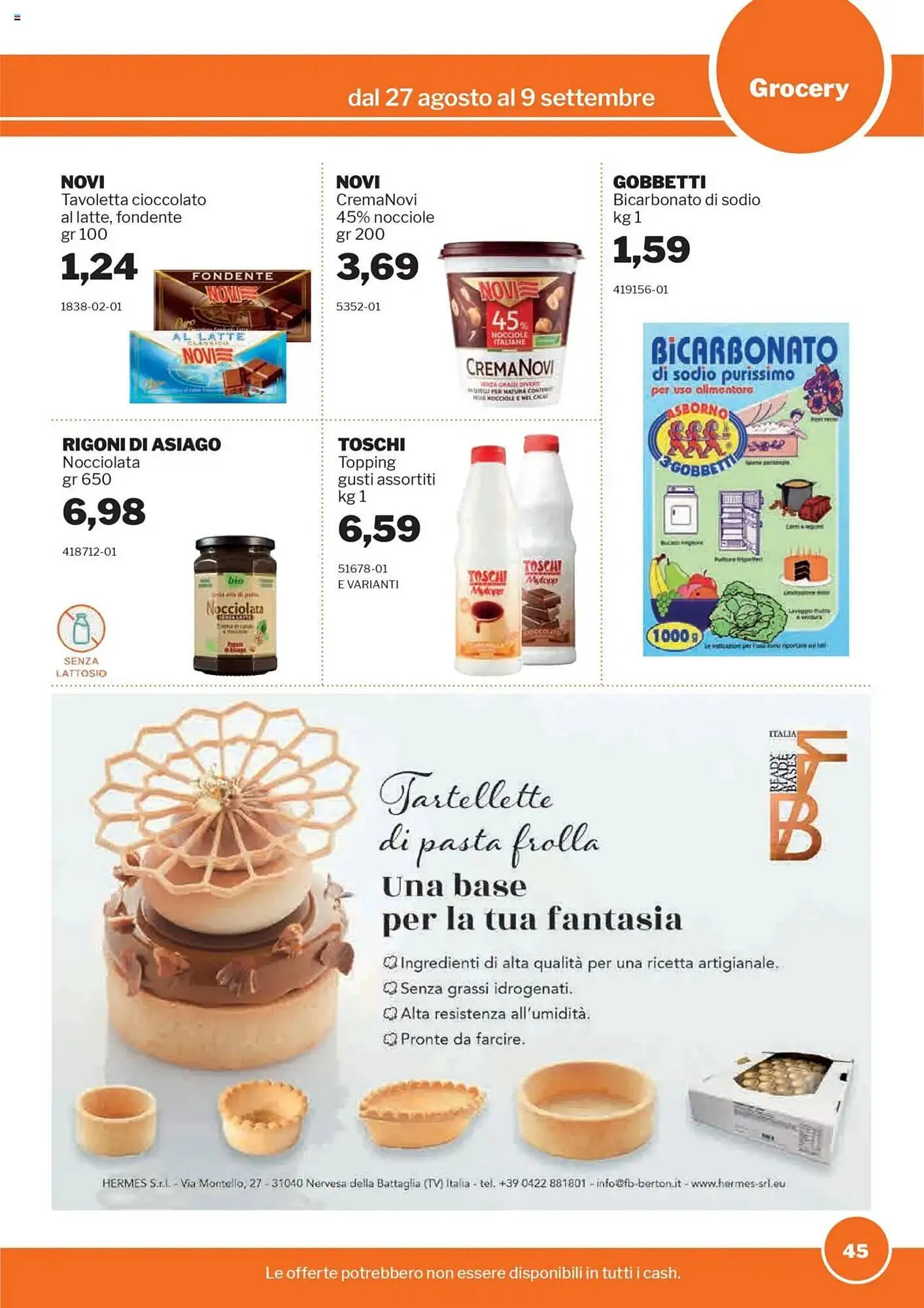 Volantino GrosMarket da 27 agosto a 9 settembre di 2025 - Pagina del volantino 45