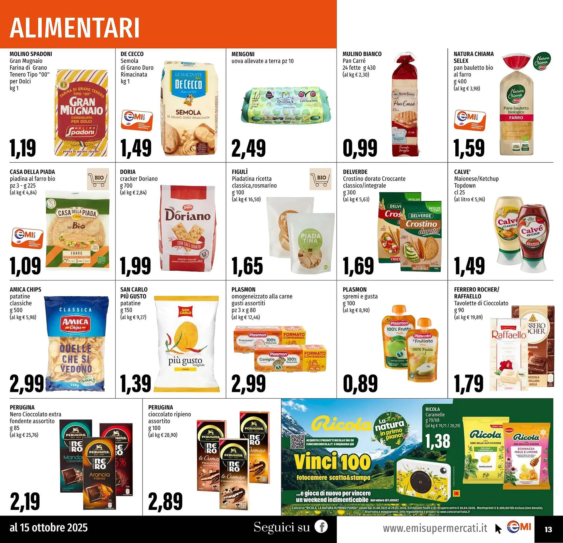 Volantino Emi Supermercati da 2 ottobre a 15 ottobre di 2025 - Pagina del volantino 13