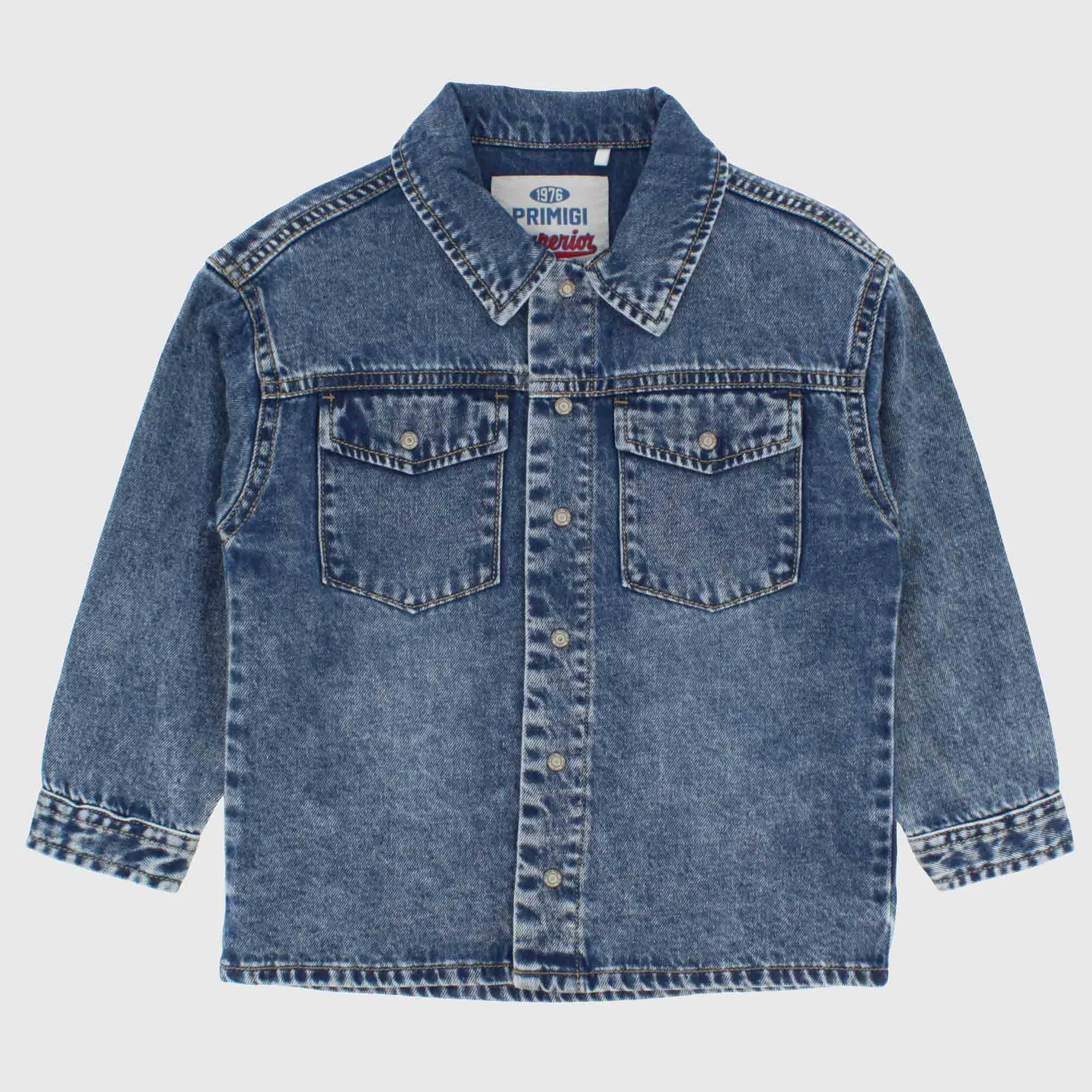 Camicia in jeans da bambino, blu