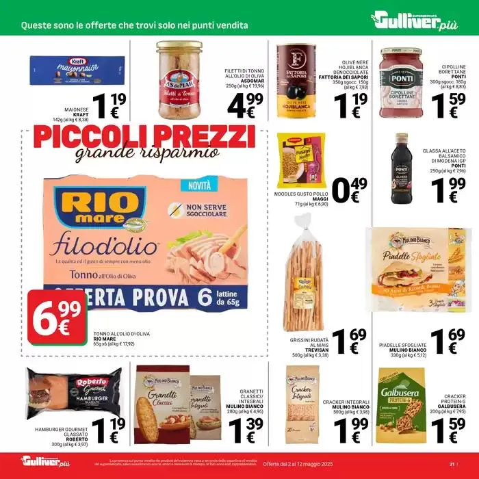 Piccoli prezzi da 2 maggio a 12 maggio di 2025 - Pagina del volantino 31