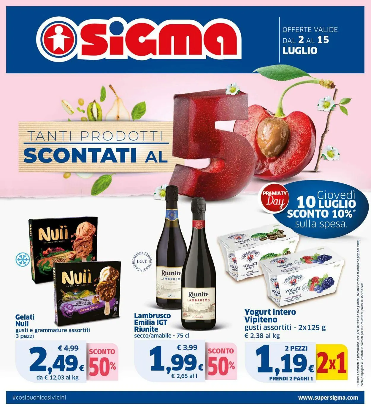 Sigma - Bologna Volantino attuale da 2 luglio a 15 luglio di 2025 - Pagina del volantino 1