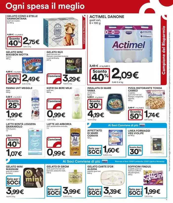 Grandi marche 30% 40% 50% da 8 maggio a 21 maggio di 2025 - Pagina del volantino 17