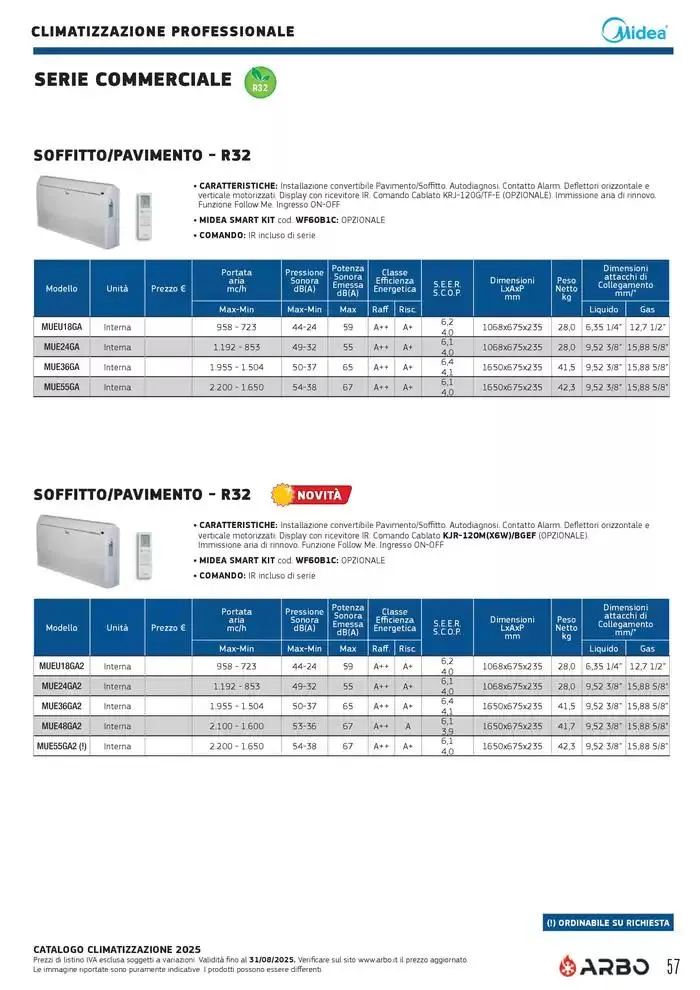 Catalogo Climatizzazione 2025 da 1 gennaio a 31 dicembre di 2025 - Pagina del volantino 57
