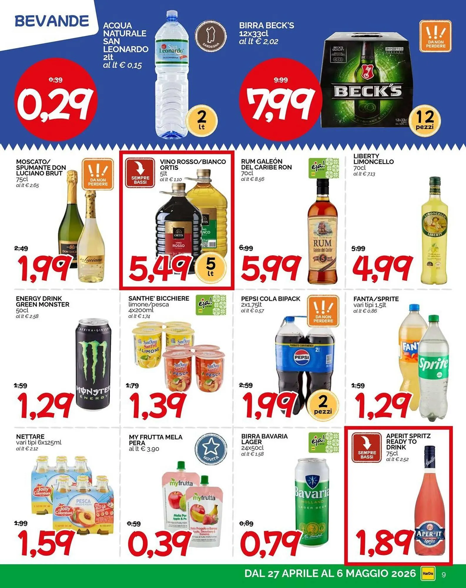 Volantino Hardis da 27 aprile a 6 maggio di 2026 - Pagina del volantino 9