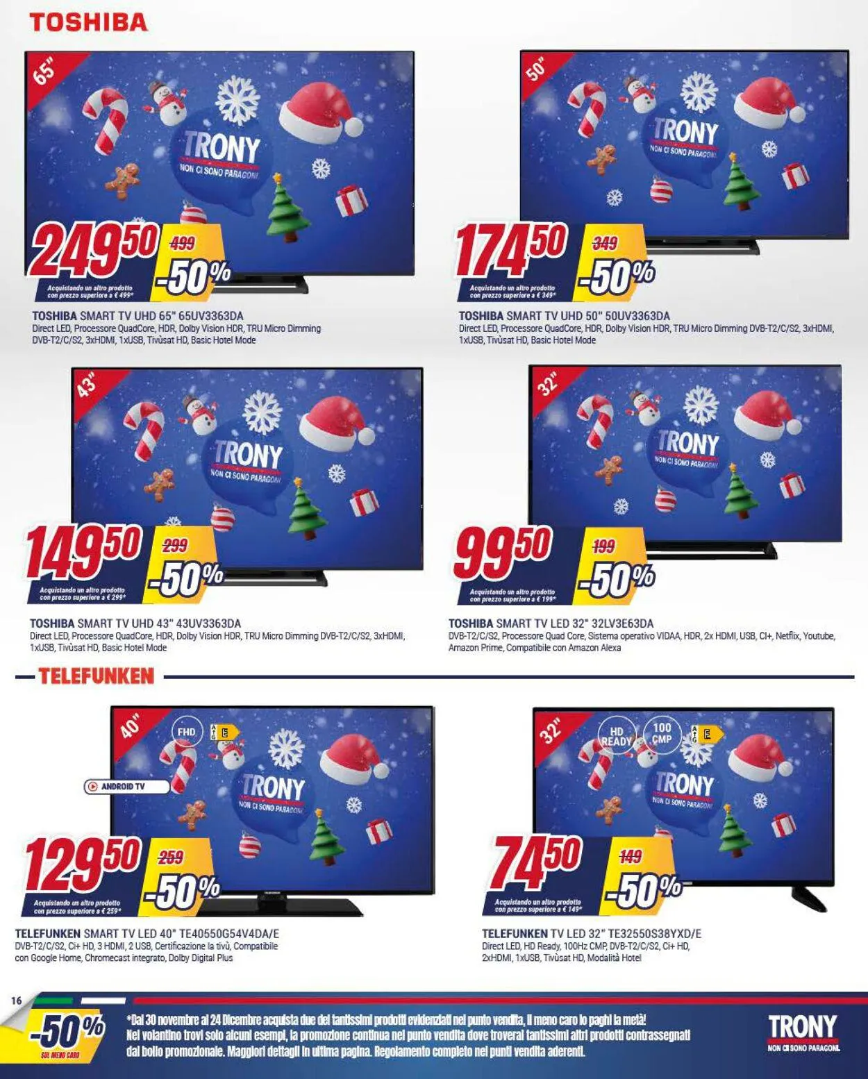 Trony - Palermo Volantino attuale da 30 novembre a 24 dicembre di 2023 - Pagina del volantino 16