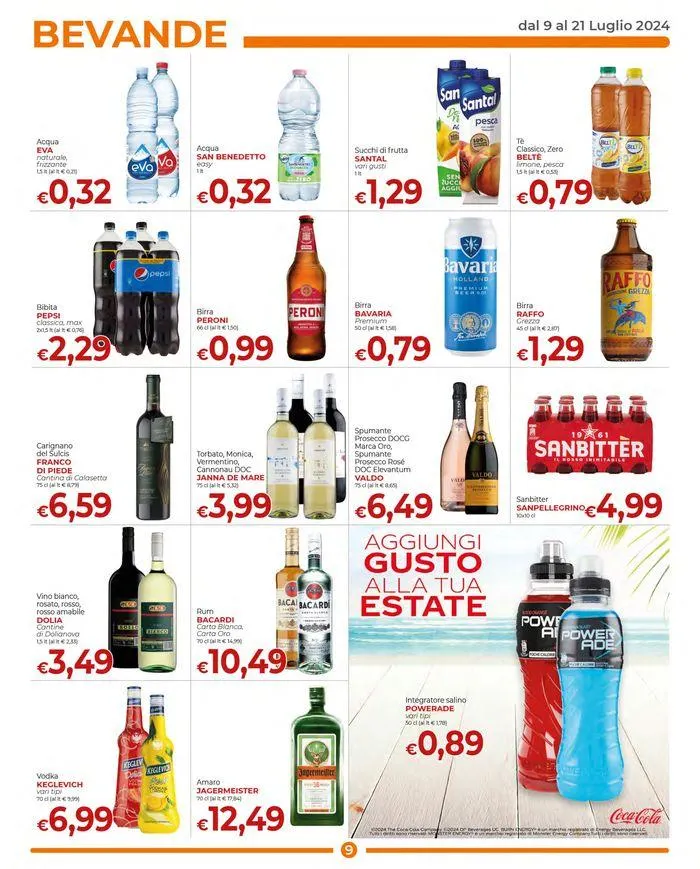 Promozione dal 9 al 21 luglio 2024 da 9 luglio a 21 luglio di 2024 - Pagina del volantino 9