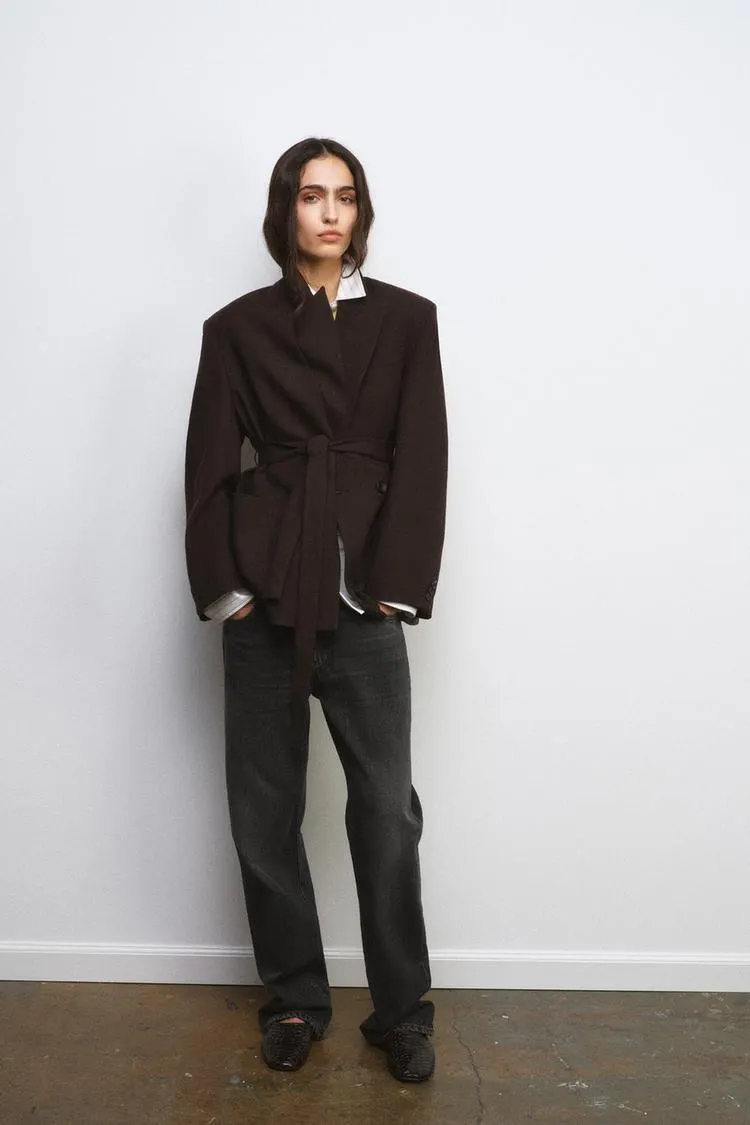 BLAZER 100% LANA CINTURA ZW COLLECTION LIMITED EDITION