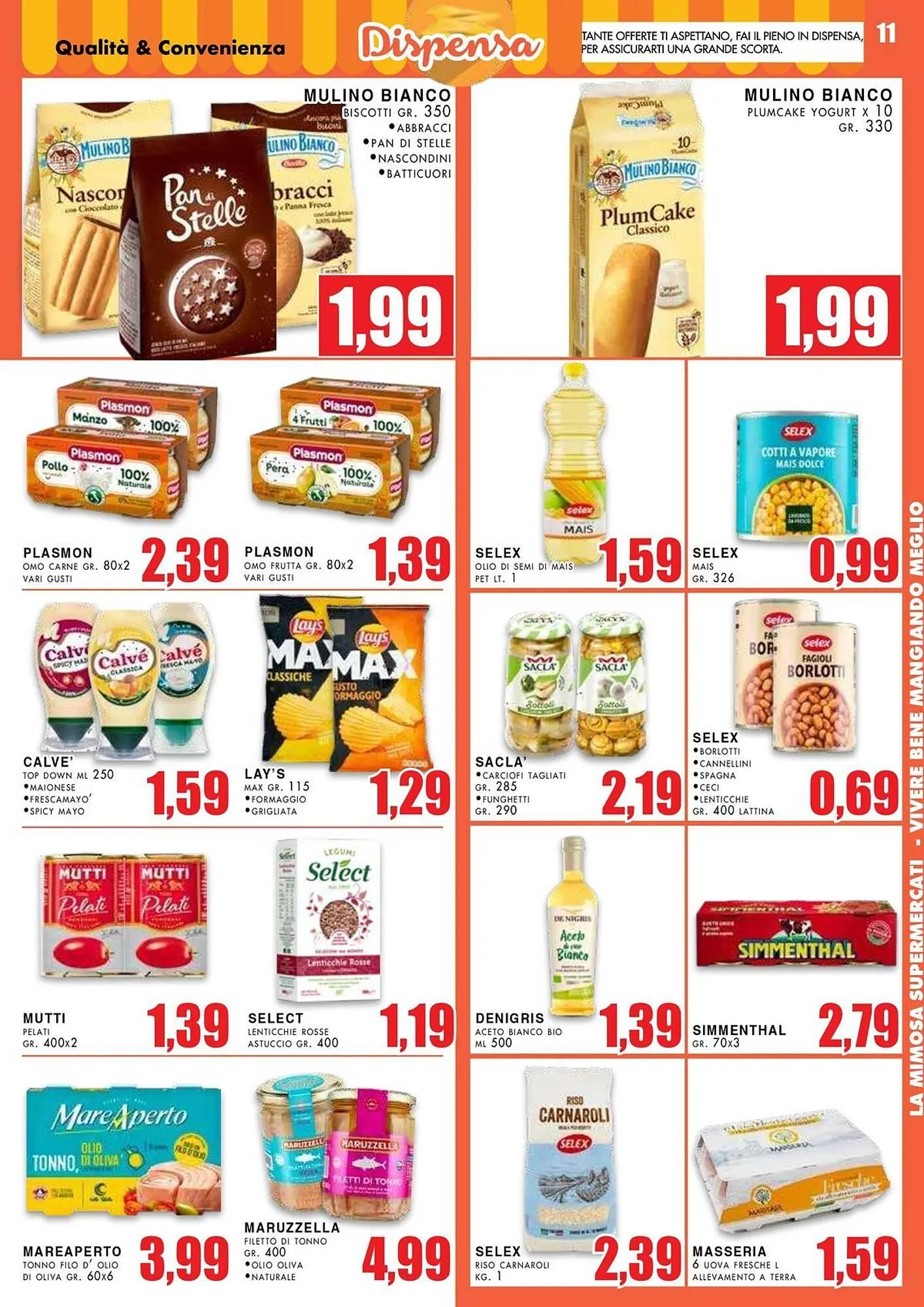 Volantino La Mimosa Supermercati da 25 agosto a 7 settembre di 2025 - Pagina del volantino 11