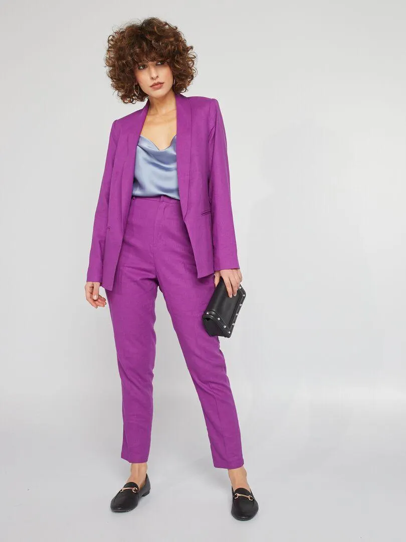 Pantaloni in lino - VIOLA