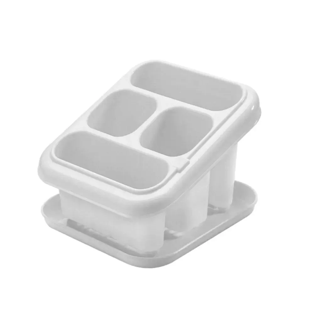 Scolaposate con vassoio raccogligoccia 16x18x13cm Bianco