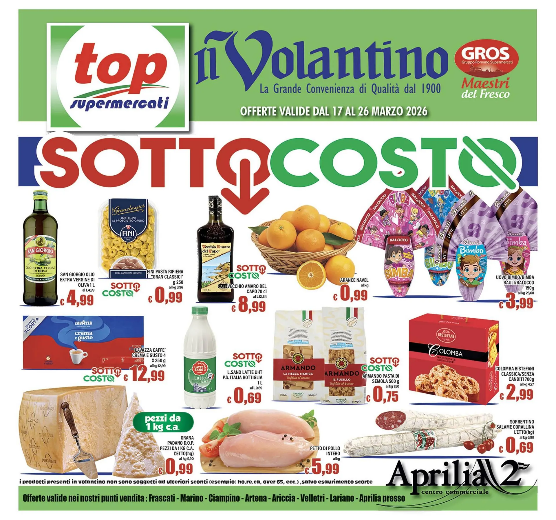 Volantino Top Supermercati da 17 marzo a 26 marzo di 2026 - Pagina del volantino 1