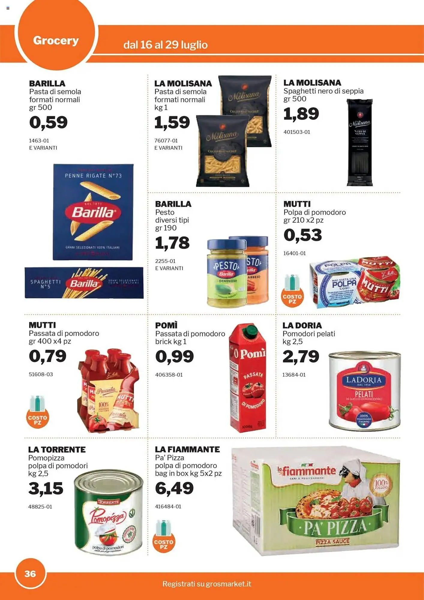 Volantino GrosMarket da 16 luglio a 29 luglio di 2025 - Pagina del volantino 36