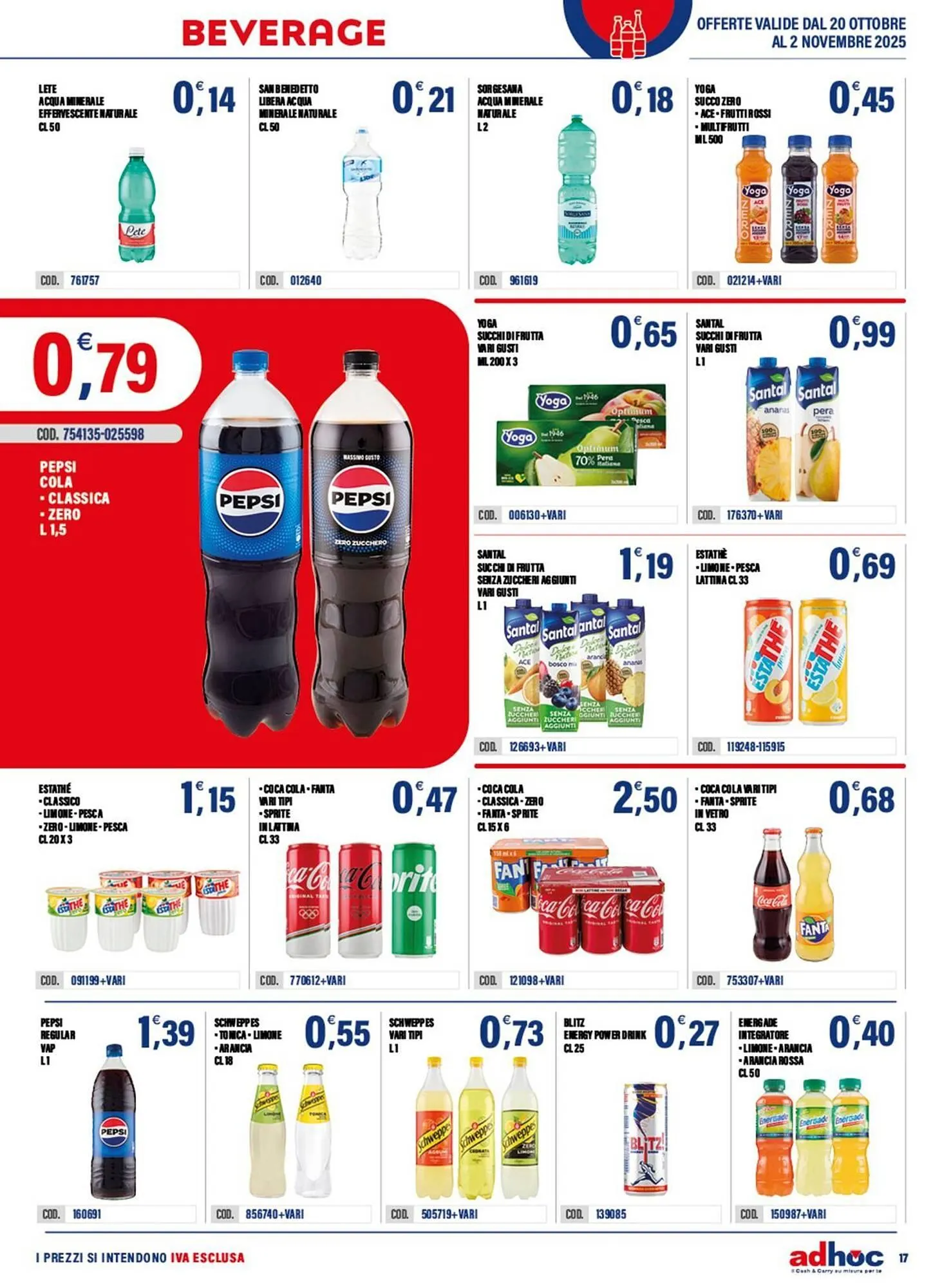 Volantino Adhoc da 20 ottobre a 2 novembre di 2025 - Pagina del volantino 17