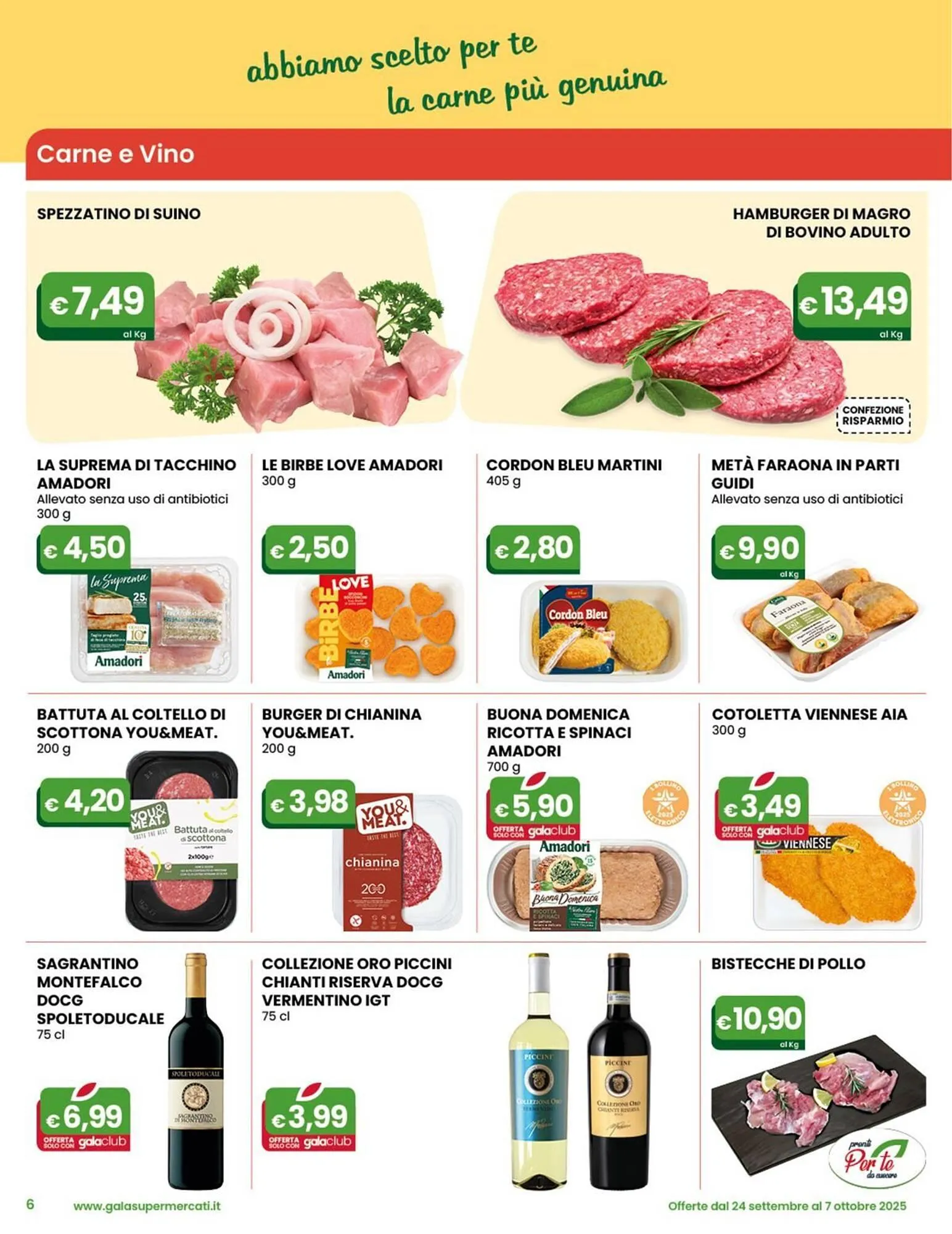 Volantino Gala Supermercati da 24 settembre a 7 ottobre di 2025 - Pagina del volantino 6