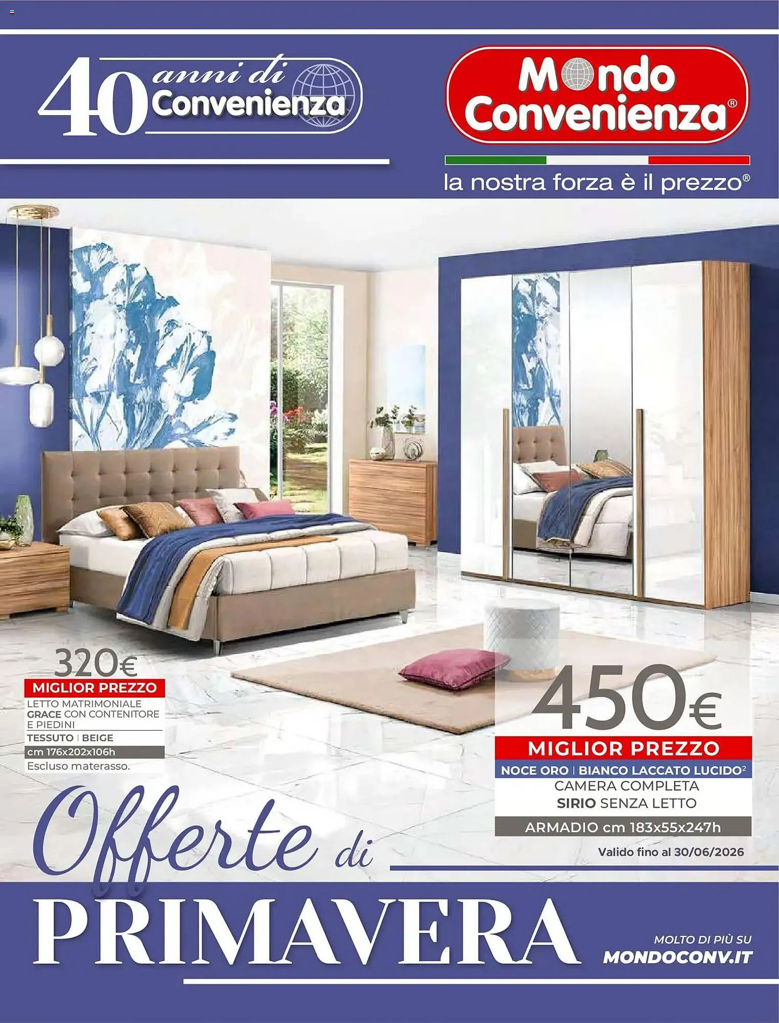 Volantino Mondo Convenienza da 1 aprile a 30 giugno di 2026 - Pagina del volantino 1