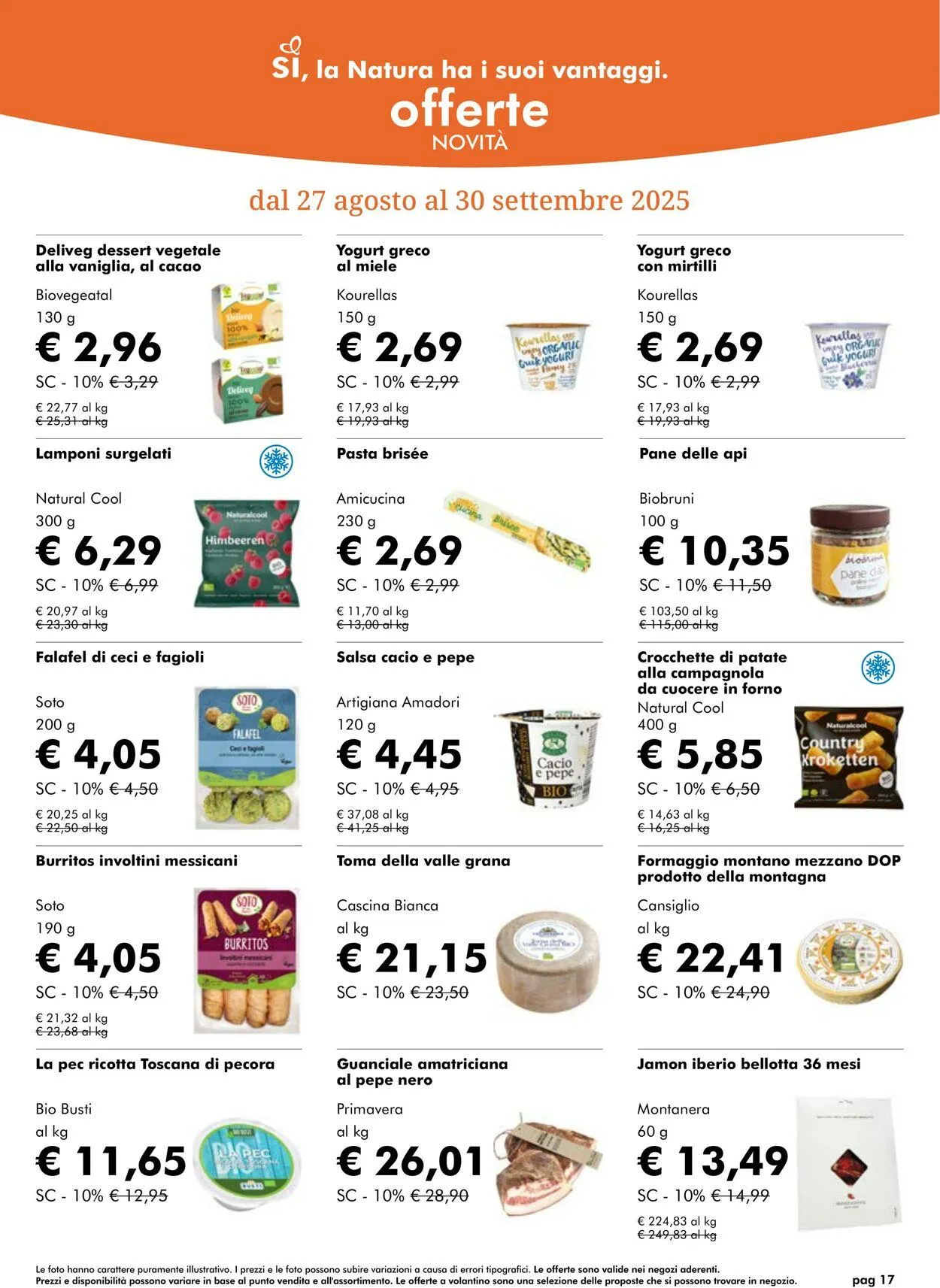 Natura Sì Volantino attuale da 25 settembre a 9 ottobre di 2025 - Pagina del volantino 17