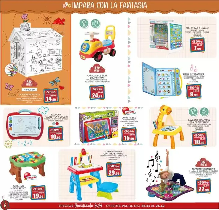 Speciale Giocattolo - Portogruaro da 28 novembre a 24 dicembre di 2024 - Pagina del volantino 6