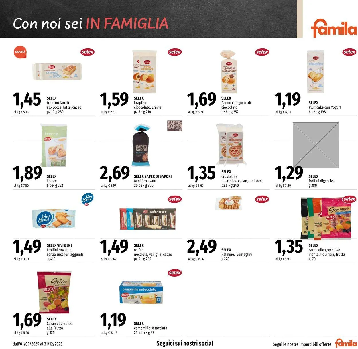 Famila Volantino attuale da 1 settembre a 31 dicembre di 2025 - Pagina del volantino 13