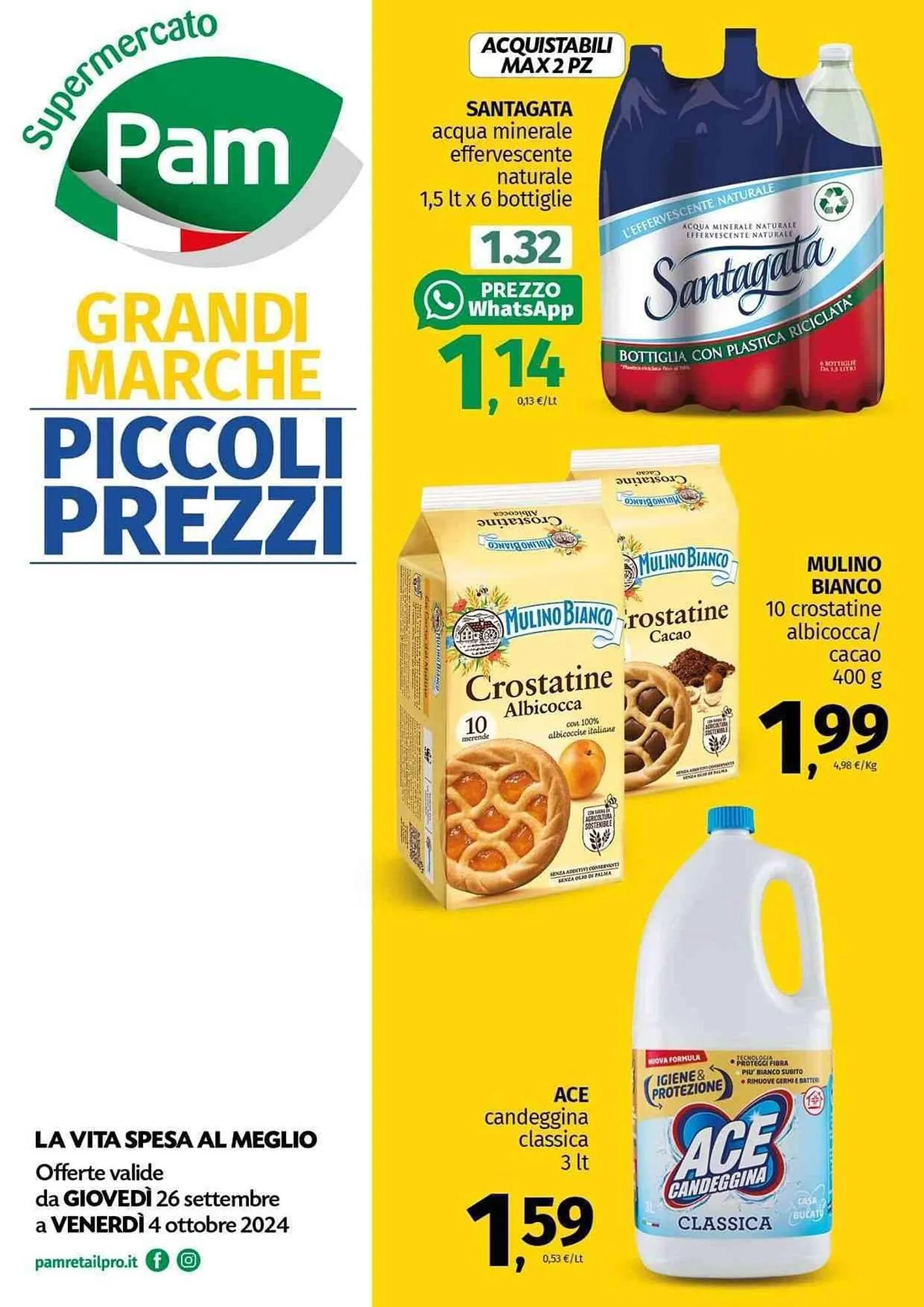 Volantino Pam da 26 settembre a 4 ottobre di 2024 - Pagina del volantino 1