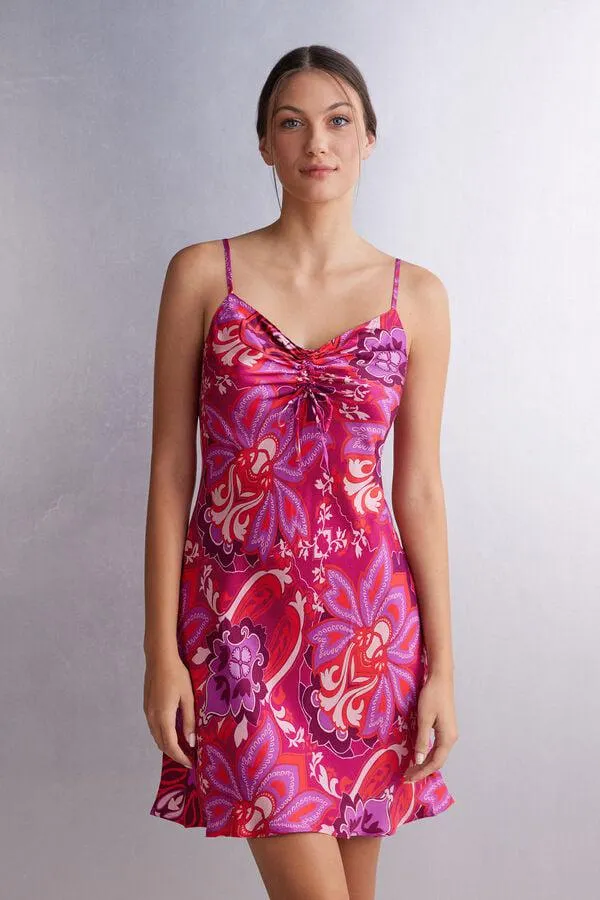 Sottoveste in Raso di Viscosa Sensual Flowers