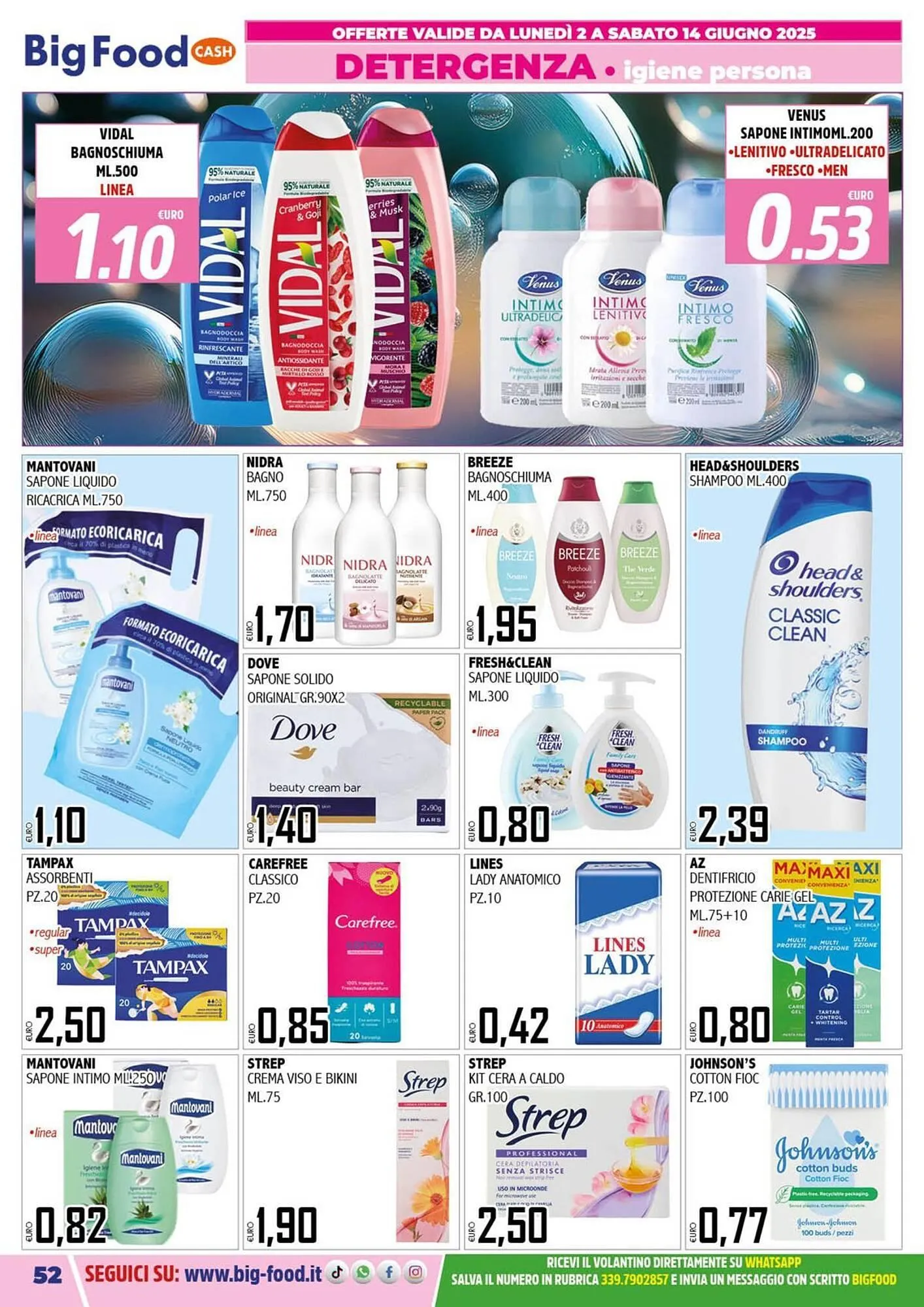 Volantino Big Food da 2 giugno a 14 giugno di 2025 - Pagina del volantino 52