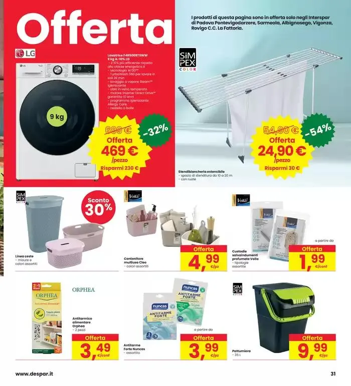 Corrono gli sconti fino al 50% da 8 maggio a 21 maggio di 2025 - Pagina del volantino 31