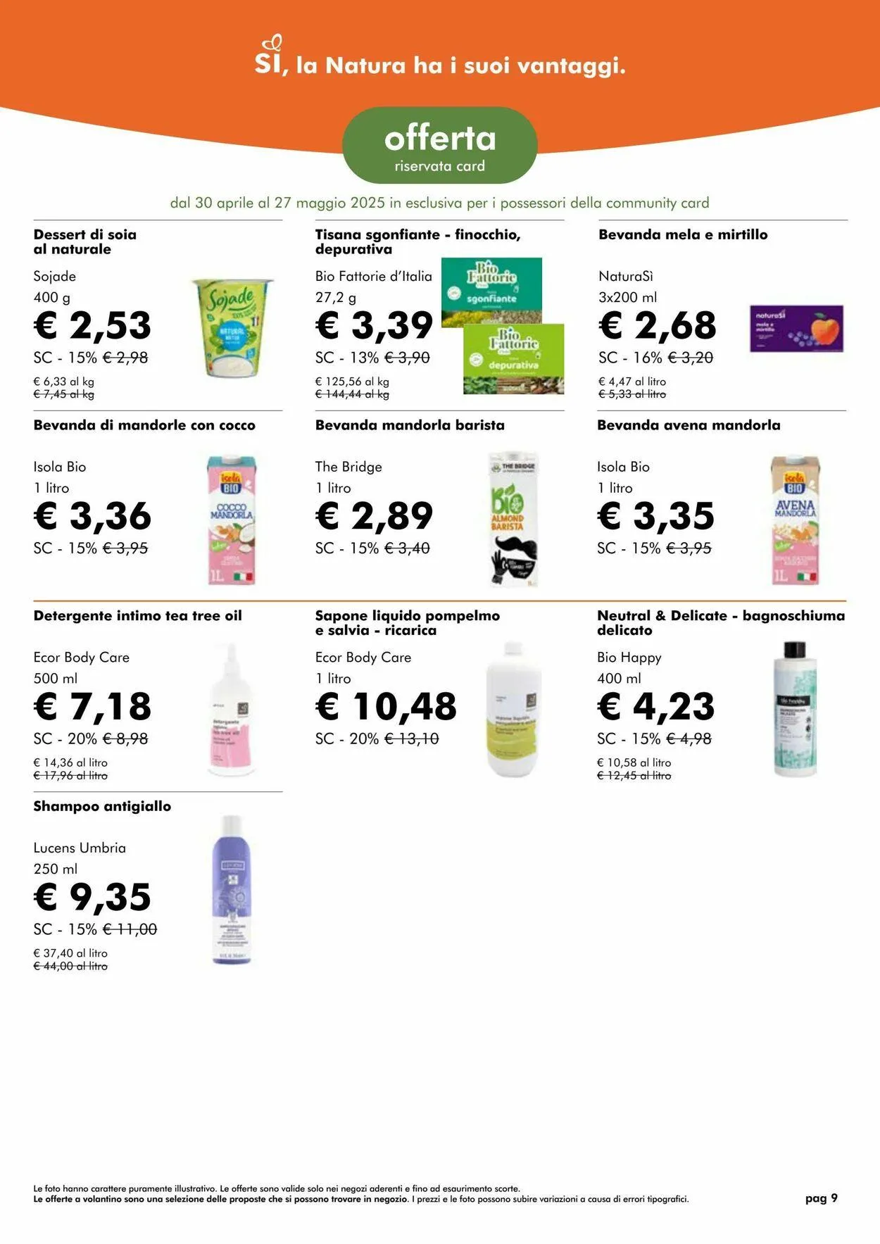 Natura Sì Volantino attuale da 24 giugno a 8 luglio di 2025 - Pagina del volantino 9
