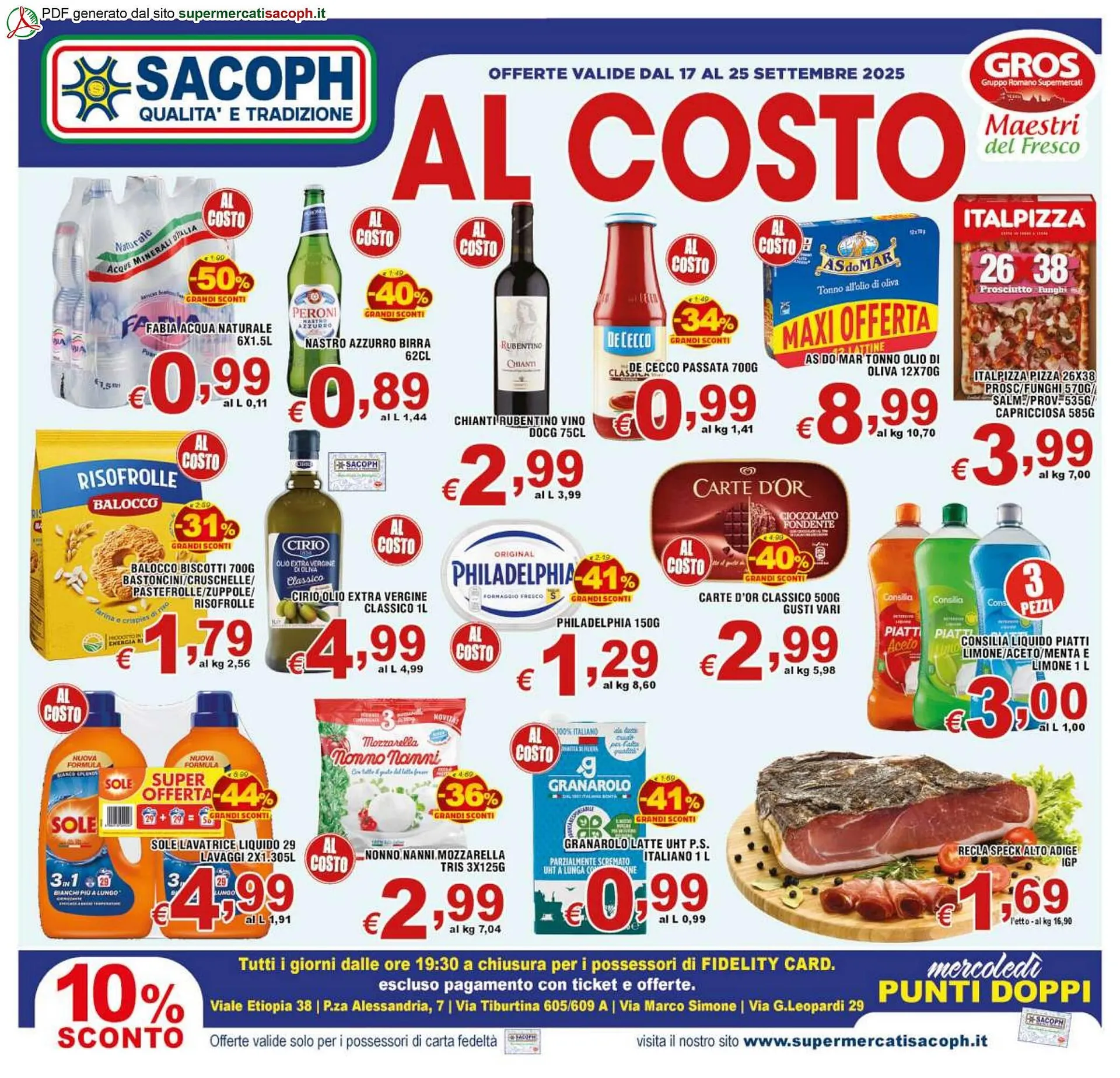 Volantino Sacoph da 17 settembre a 25 settembre di 2025 - Pagina del volantino 1