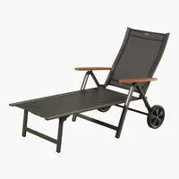 Lettino KARLSHAMN P81xL190 grigio scuro