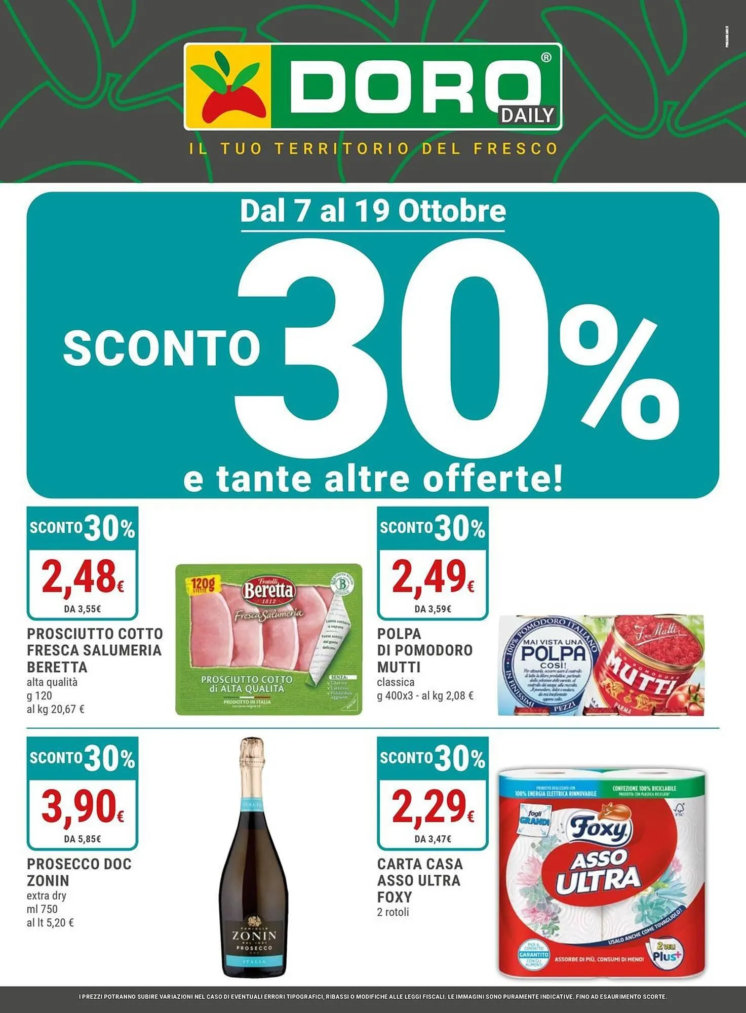 Volantino Doro Daily da 7 ottobre a 19 ottobre di 2025 - Pagina del volantino 1