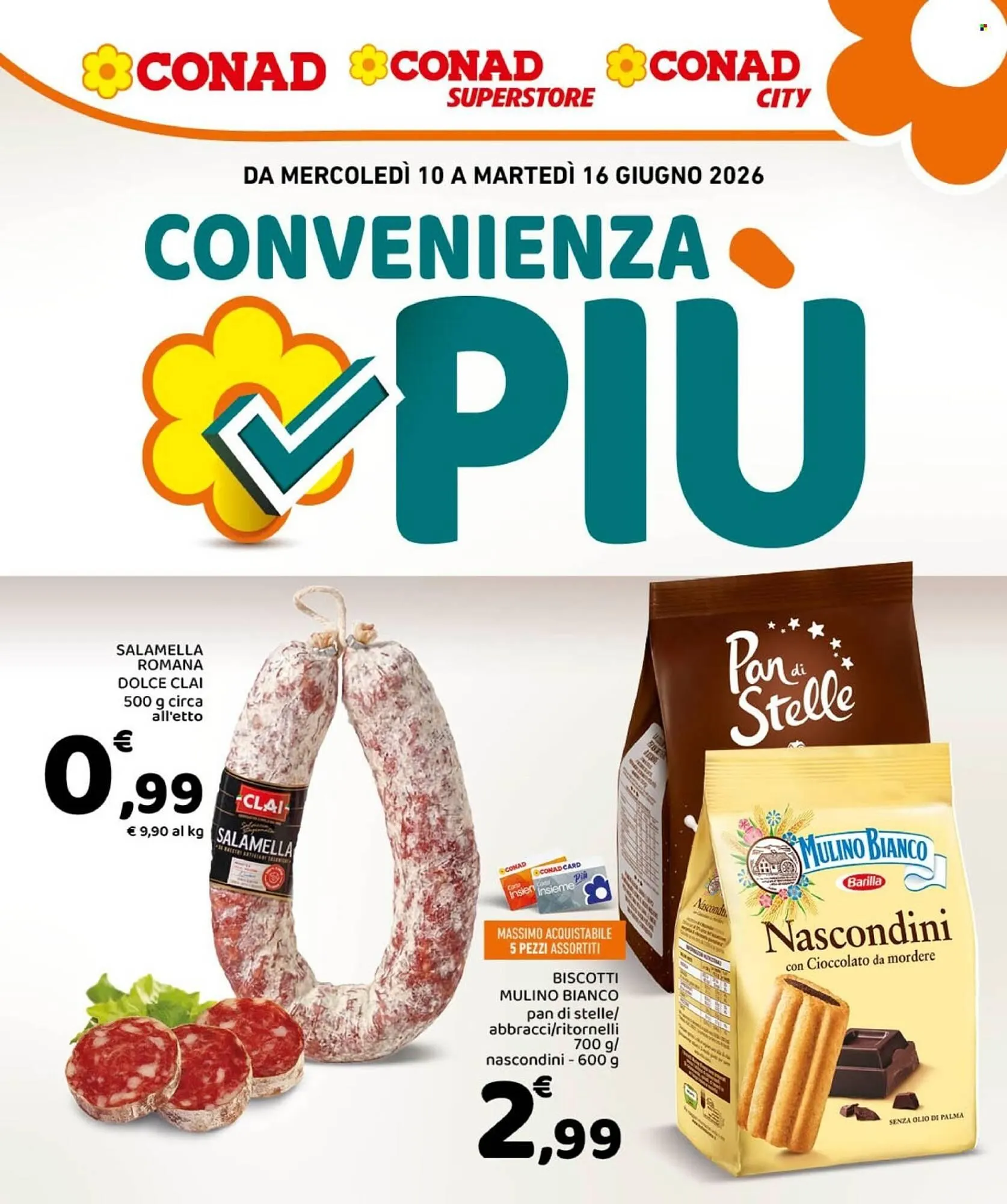 Volantino Conad da 10 giugno a 16 giugno di 2026 - Pagina del volantino 1