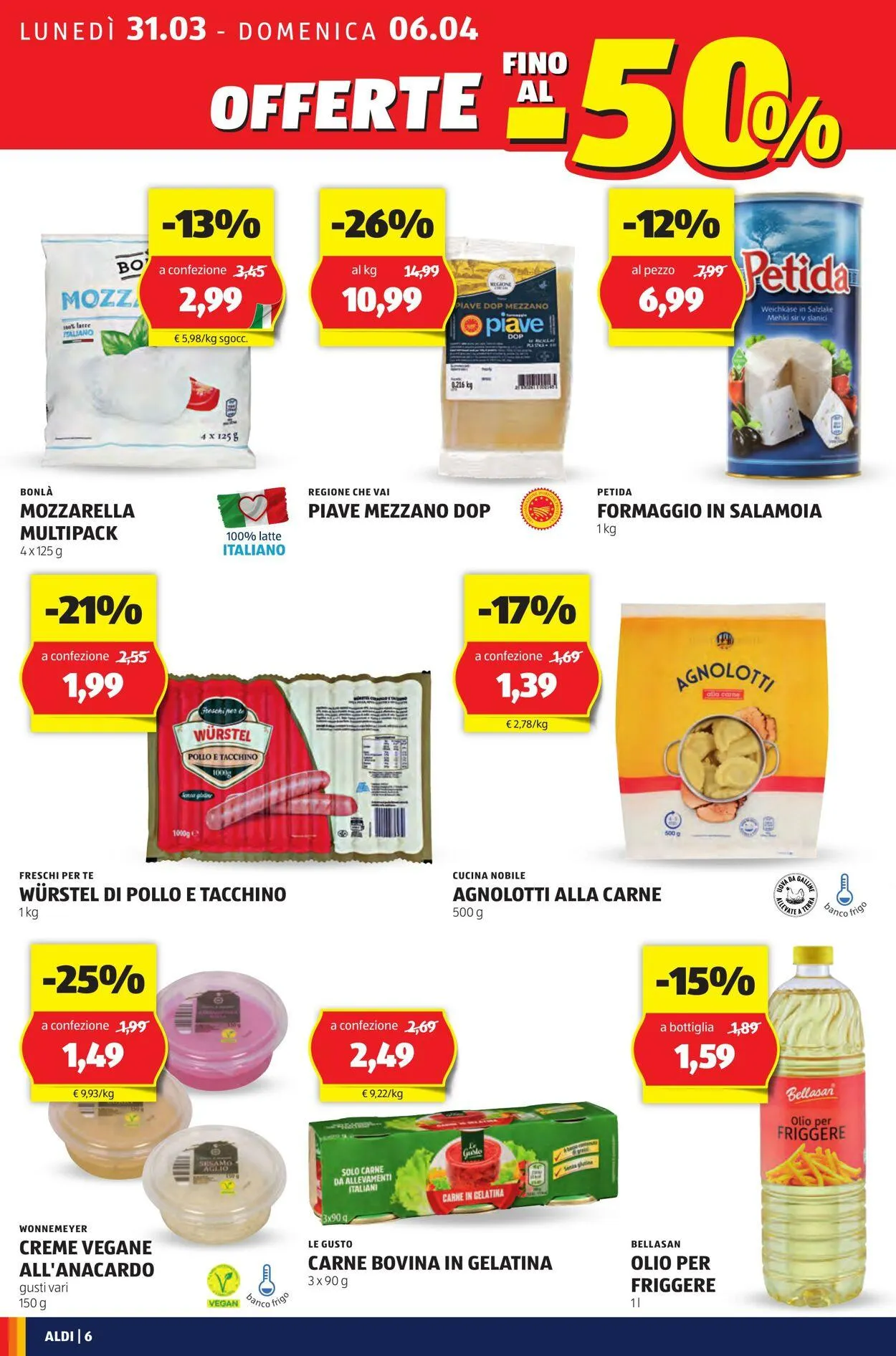 Aldi Volantino attuale da 31 marzo a 6 aprile di 2025 - Pagina del volantino 6