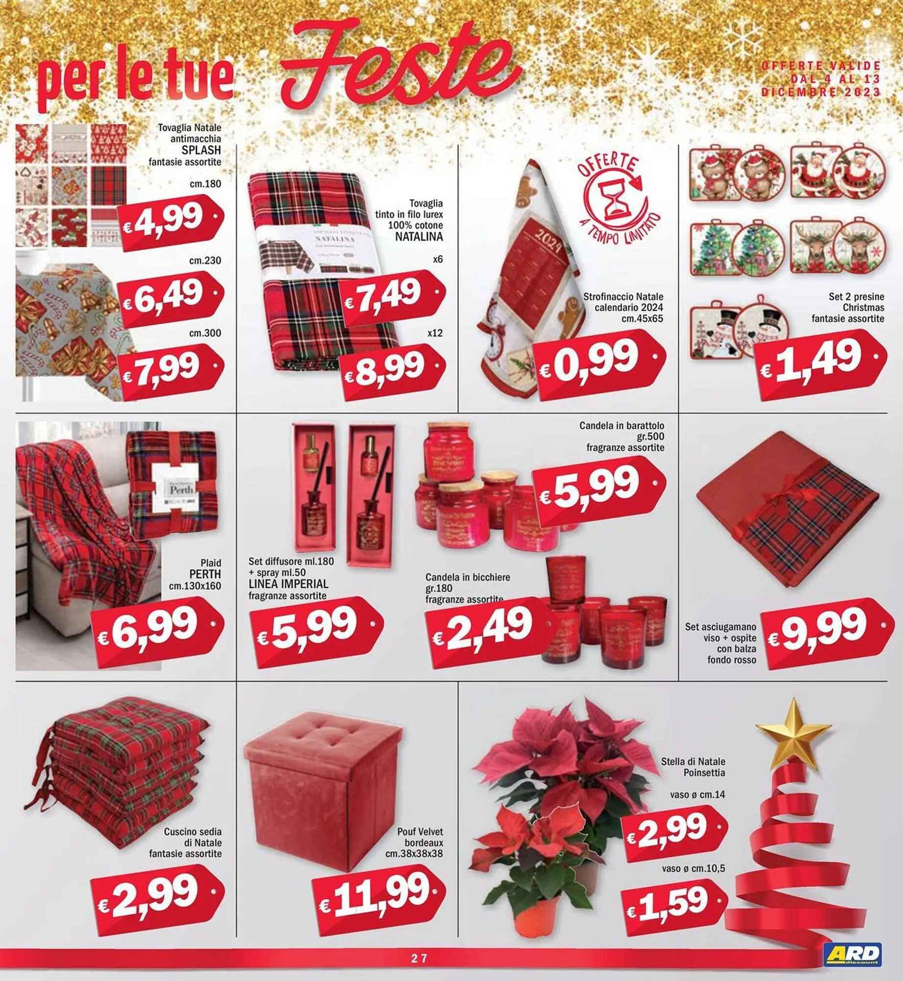 Volantino Ard Discount da 4 dicembre a 13 dicembre di 2023 - Pagina del volantino 27