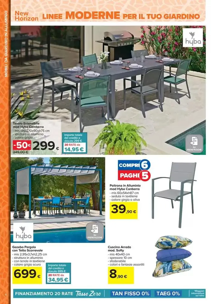 Stile e comfort all'aperto da 1 aprile a 30 aprile di 2025 - Pagina del volantino 6