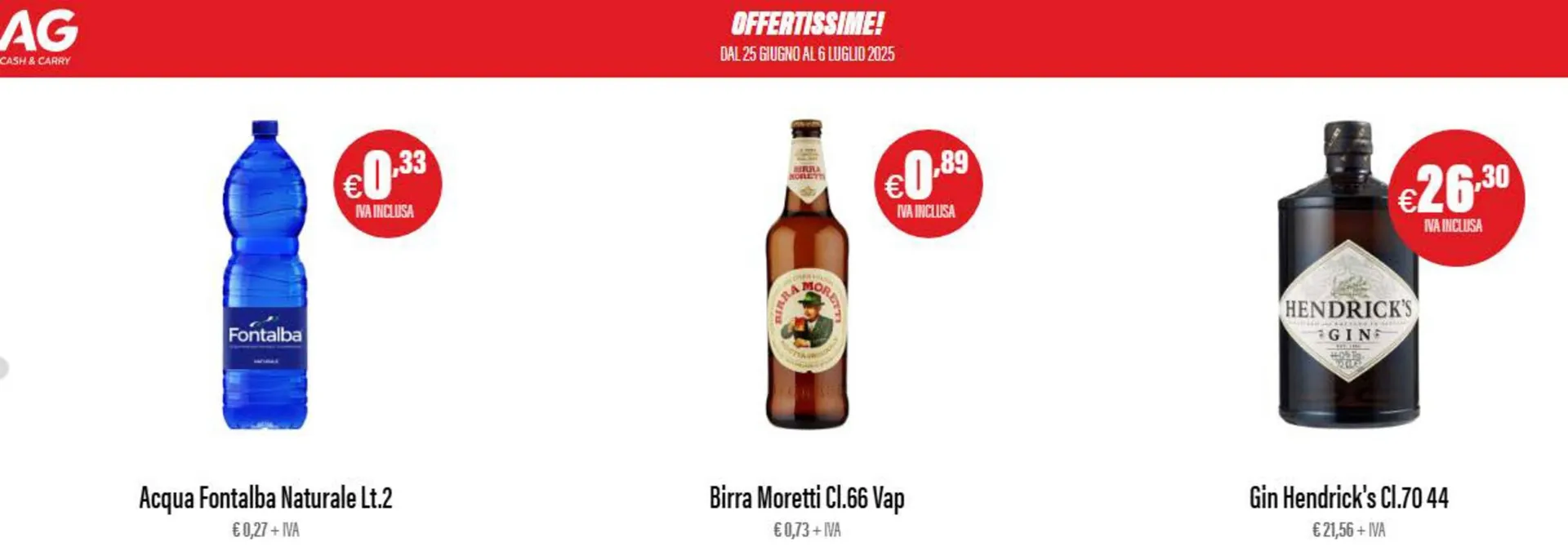 Volantino Ag Cash Carry da 26 giugno a 6 luglio di 2025 - Pagina del volantino 1