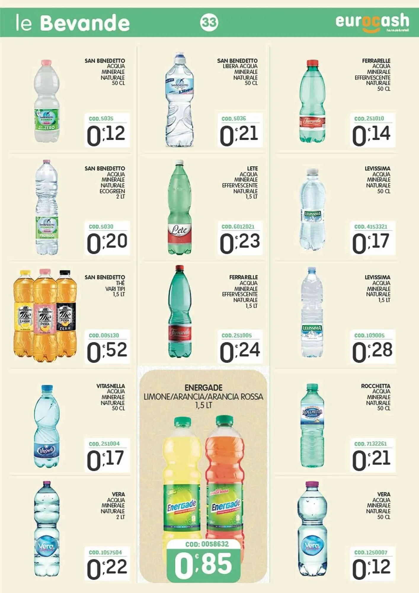 Volantino Eurocash da 16 marzo a 5 aprile di 2026 - Pagina del volantino 33