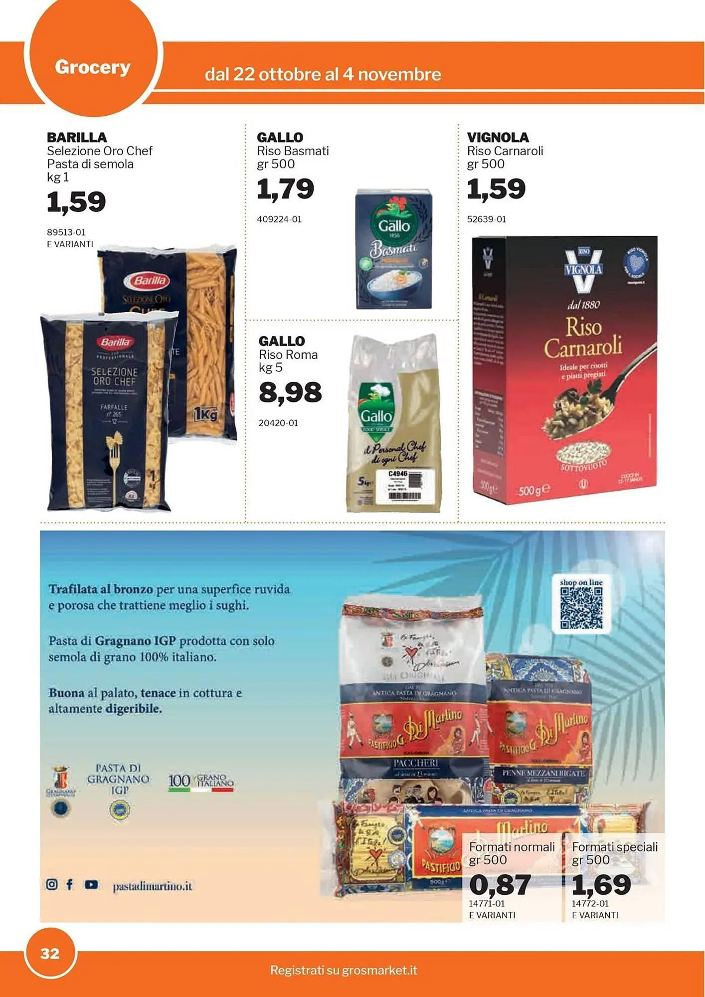 Volantino GrosMarket da 22 ottobre a 4 novembre di 2025 - Pagina del volantino 32
