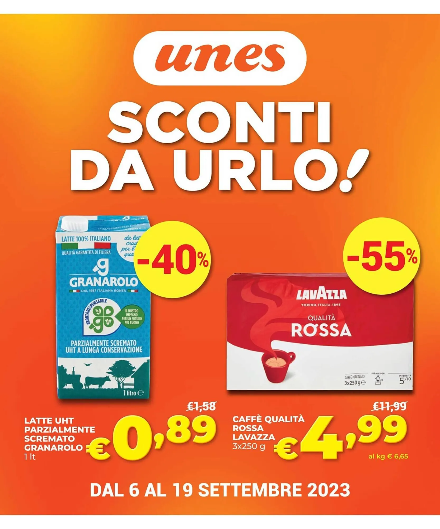 Volantino Unes da 6 settembre a 19 settembre di 2023 - Pagina del volantino 1