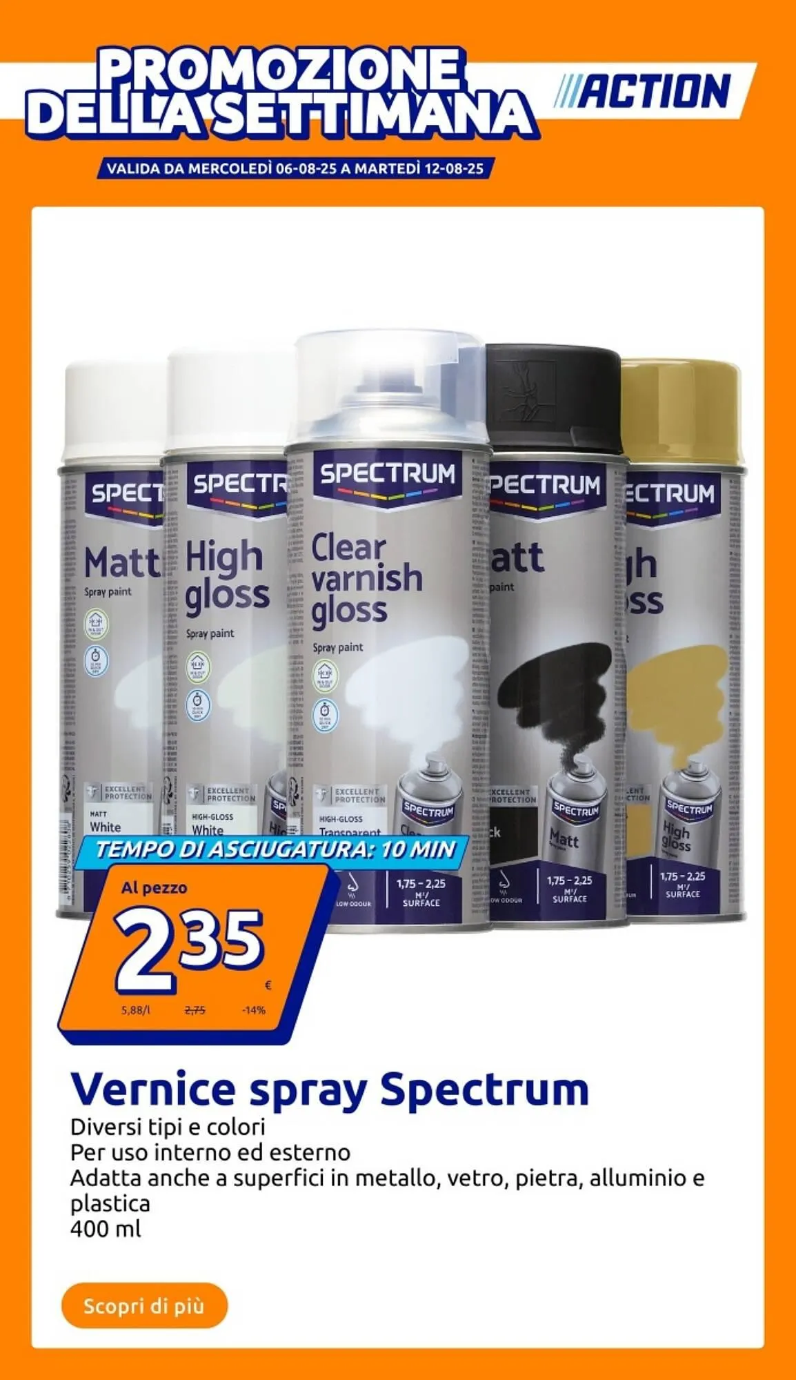 Volantino Action da 6 agosto a 12 agosto di 2025 - Pagina del volantino 1