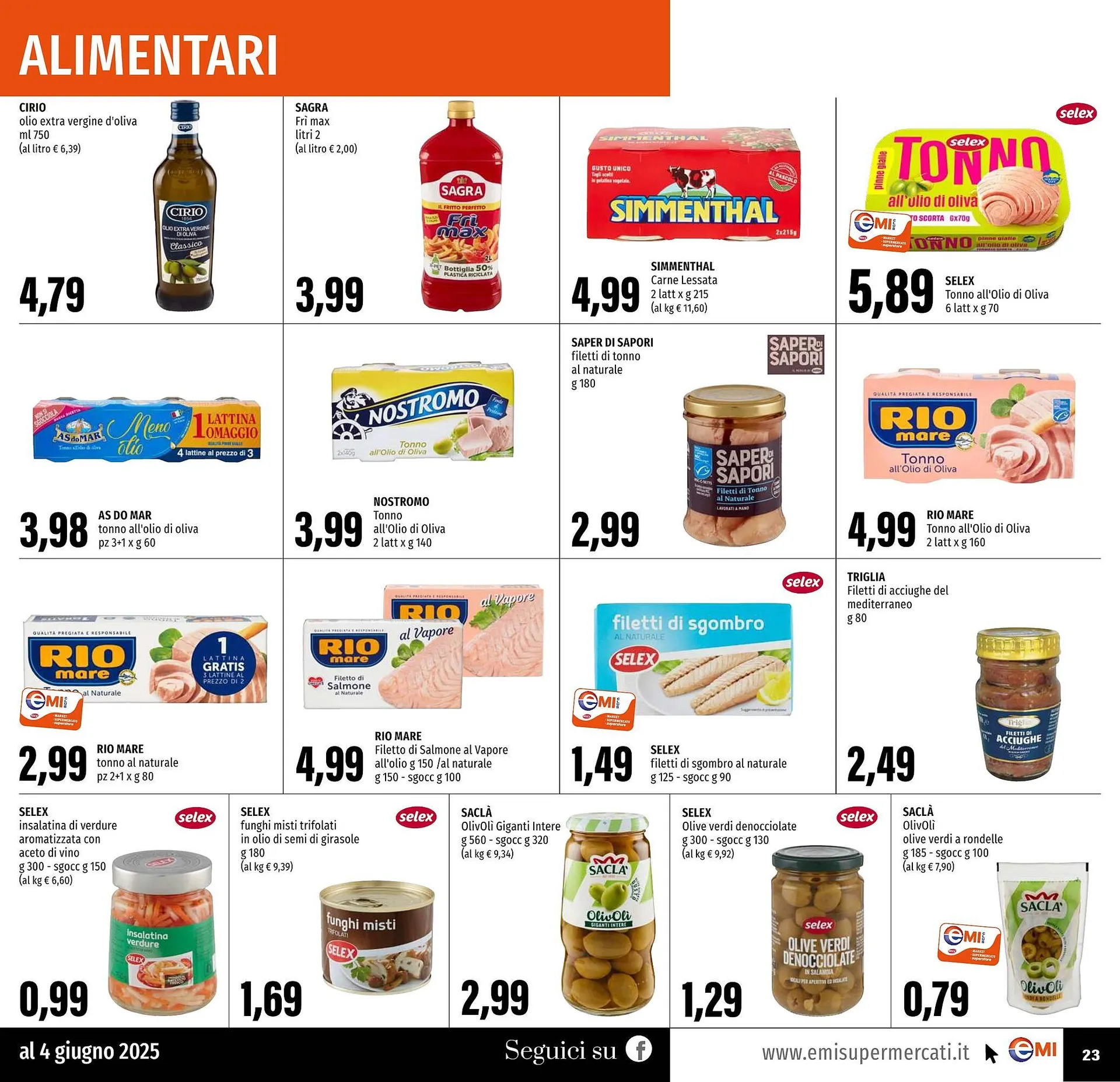 Volantino Emi Supermercati da 22 maggio a 4 giugno di 2025 - Pagina del volantino 23