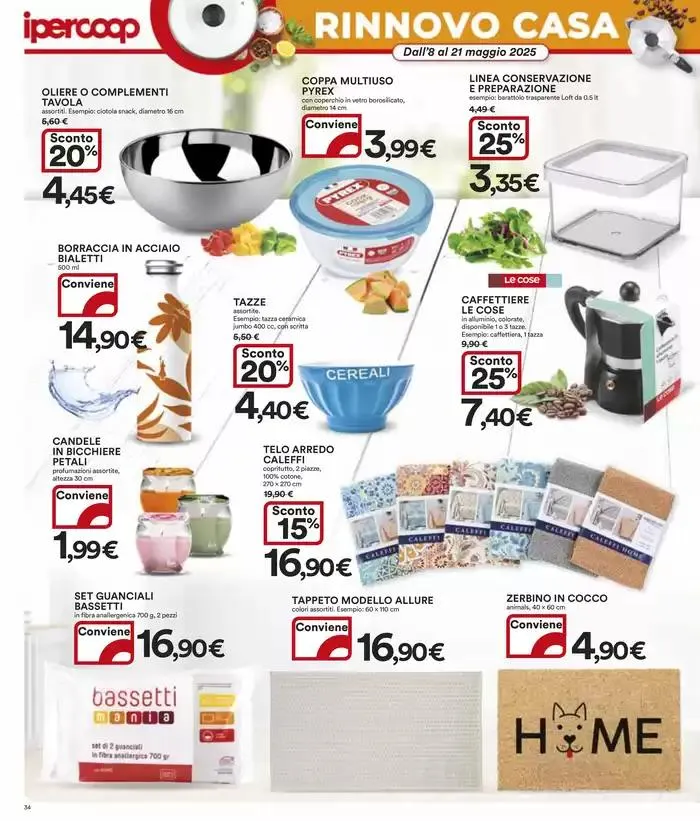 Grandi marche 30% 40% 50% da 8 maggio a 21 maggio di 2025 - Pagina del volantino 34