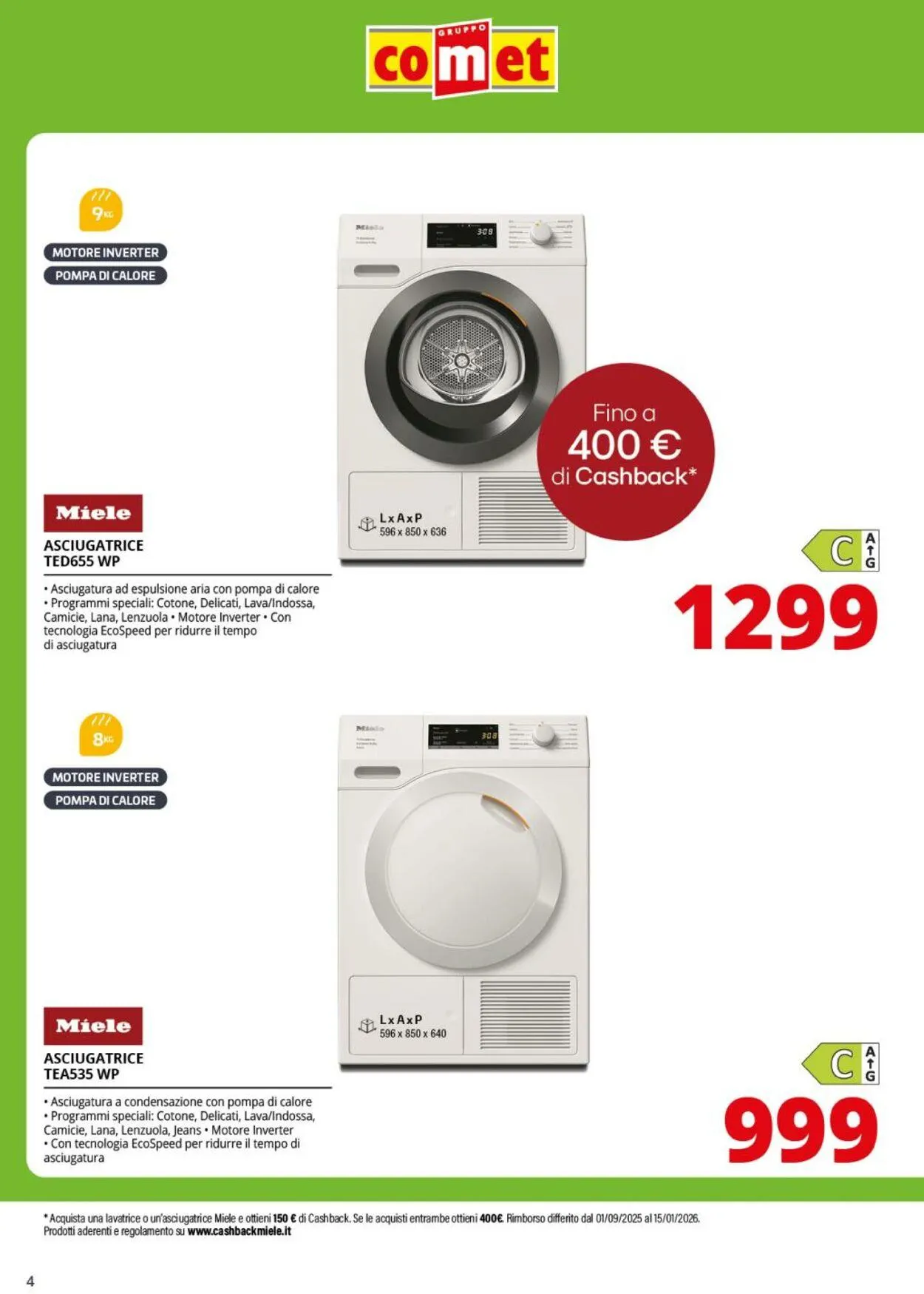 Comet Volantino attuale da 11 ottobre a 30 ottobre di 2025 - Pagina del volantino 4