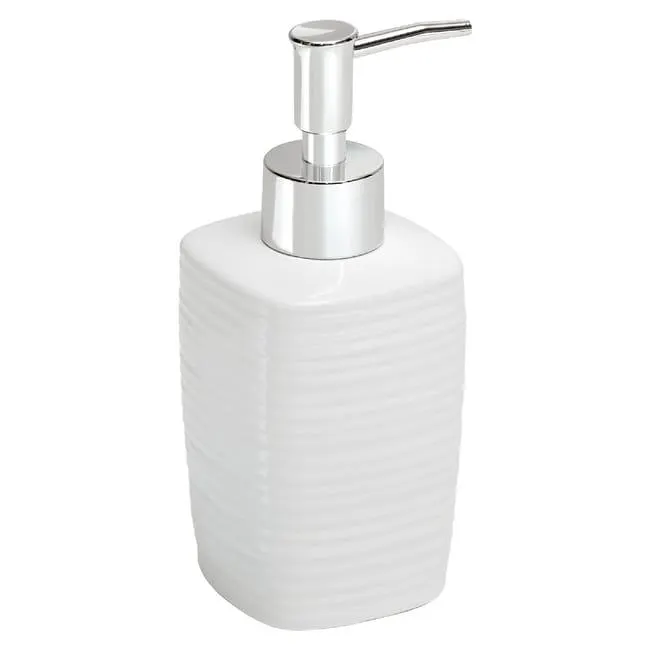 Dispenser sapone per bagno d'appoggio Kelly bianco in ceramica