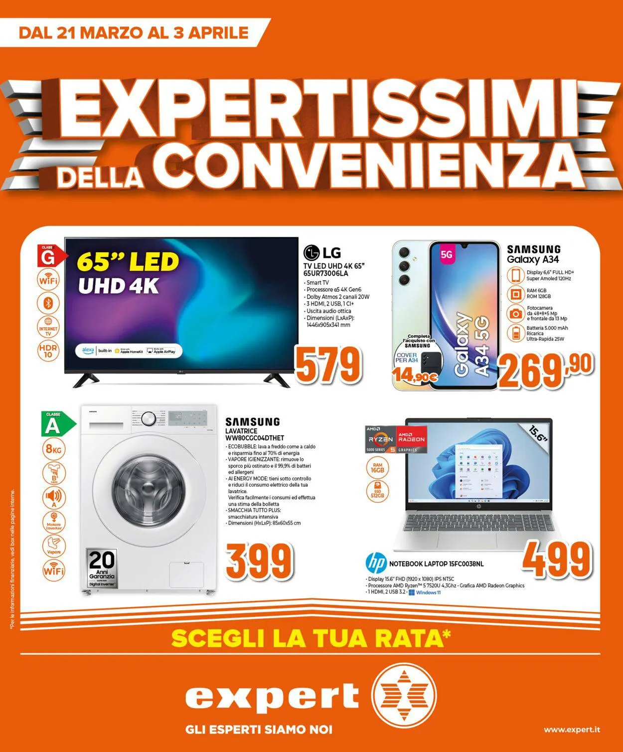 Expert Volantino attuale da 22 marzo a 3 aprile di 2024 - Pagina del volantino 1