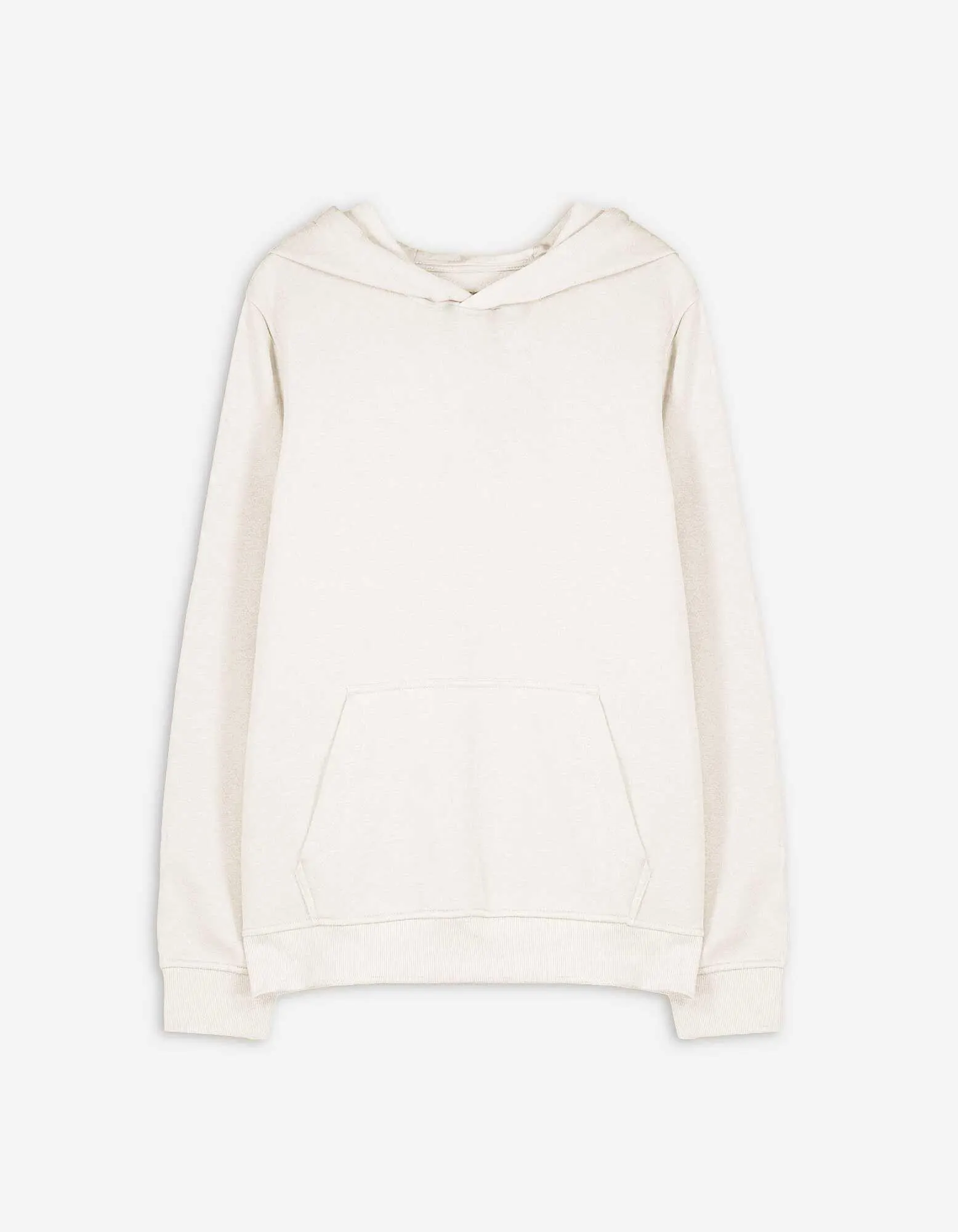 Felpa con cappuccio - Vestibilità comoda - bianco